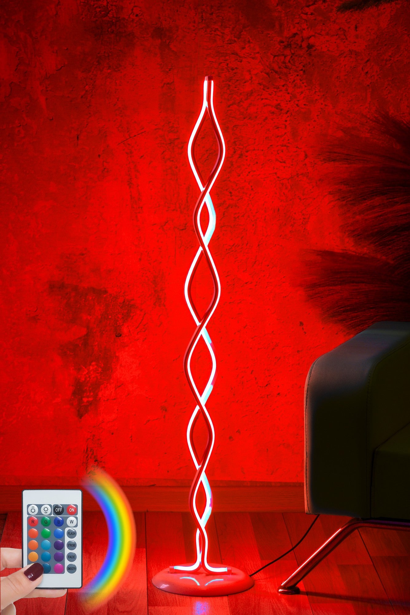 Candeeiro de Pé-Catena White-Multicolorido