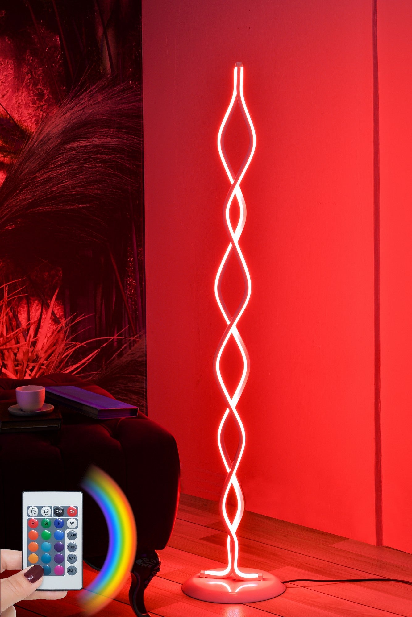 Candeeiro de Pé-Catena White-Multicolorido