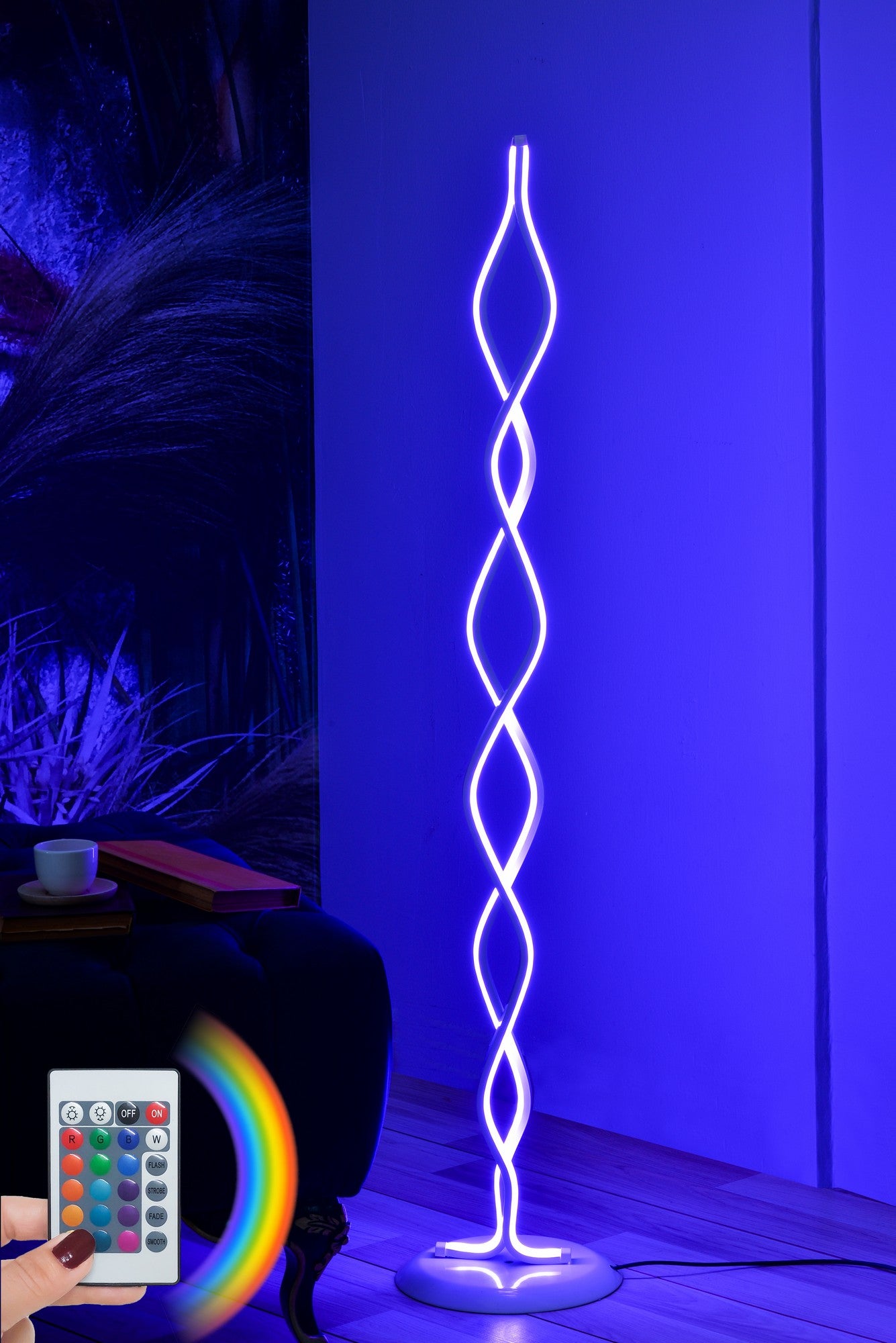 Candeeiro de Pé-Catena White-Multicolorido