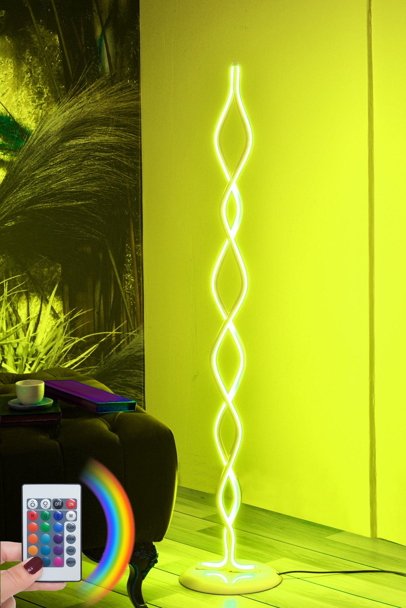 Candeeiro de Pé-Catena White-Multicolorido