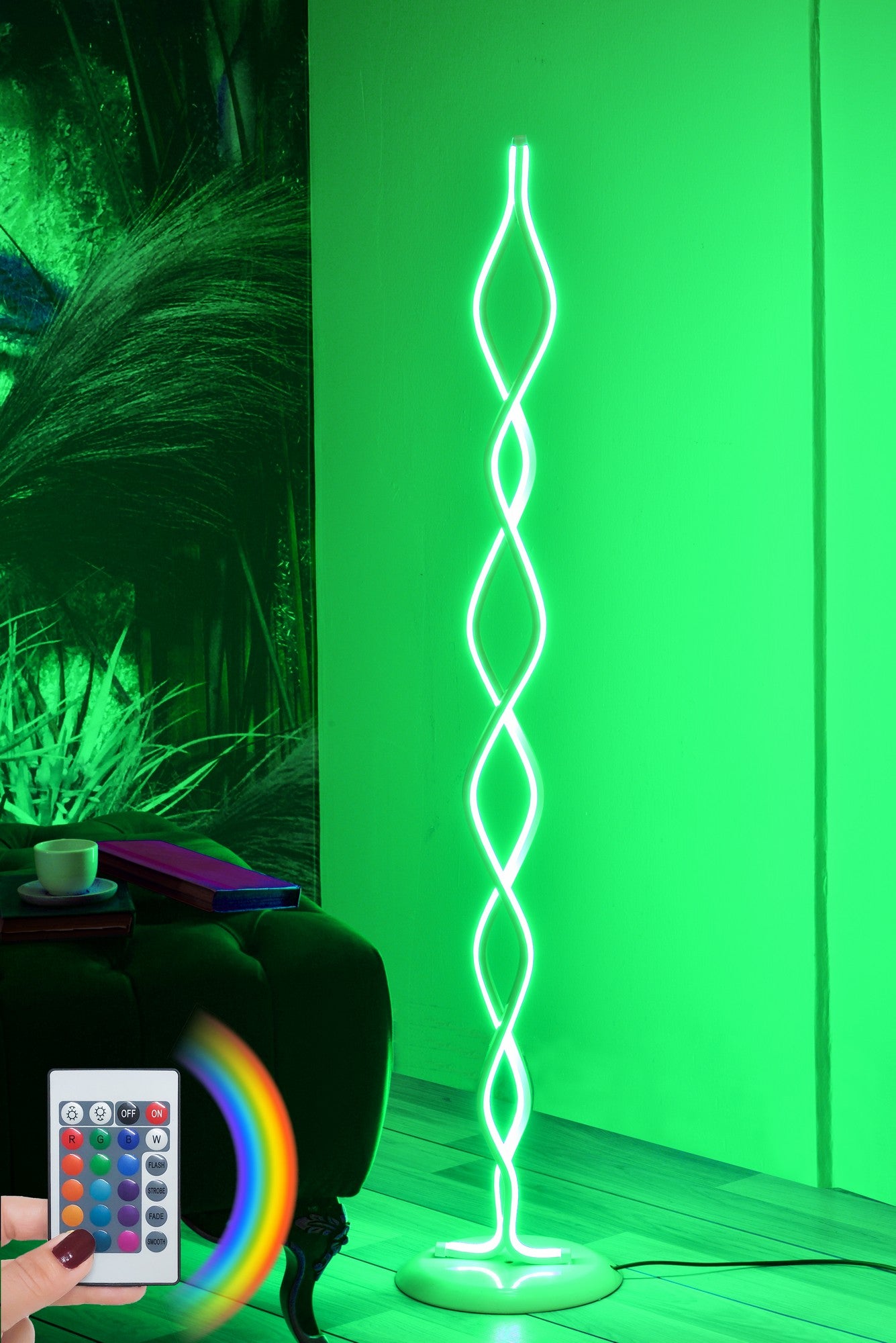 Candeeiro de Pé-Catena White-Multicolorido