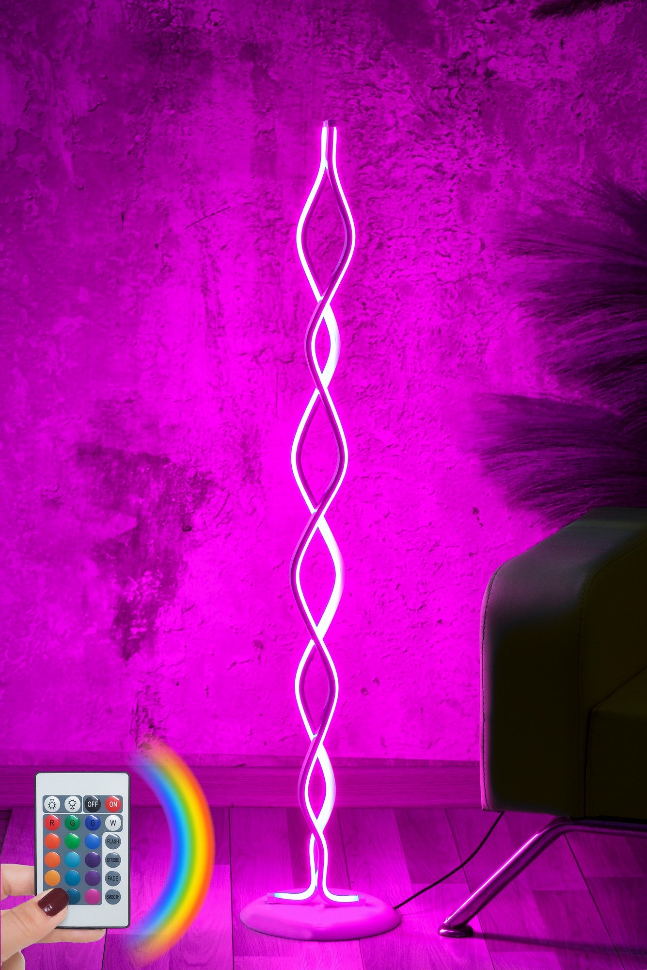 Candeeiro de Pé-Catena White-Multicolorido