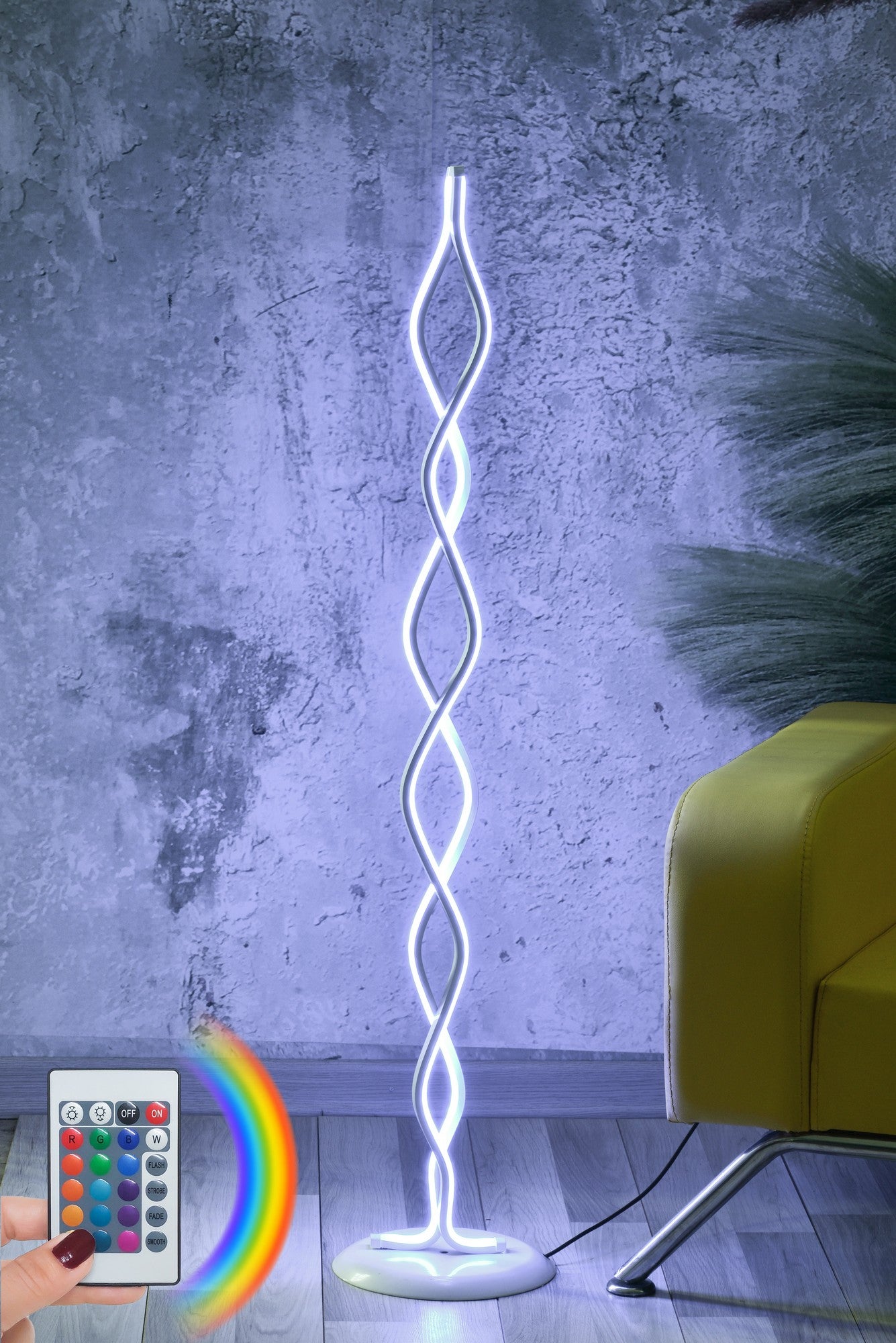 Candeeiro de Pé-Catena White-Multicolorido