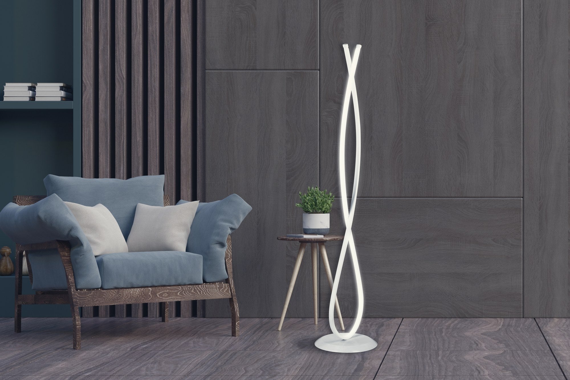 Candeeiro de Pé-Infinity White-Branco