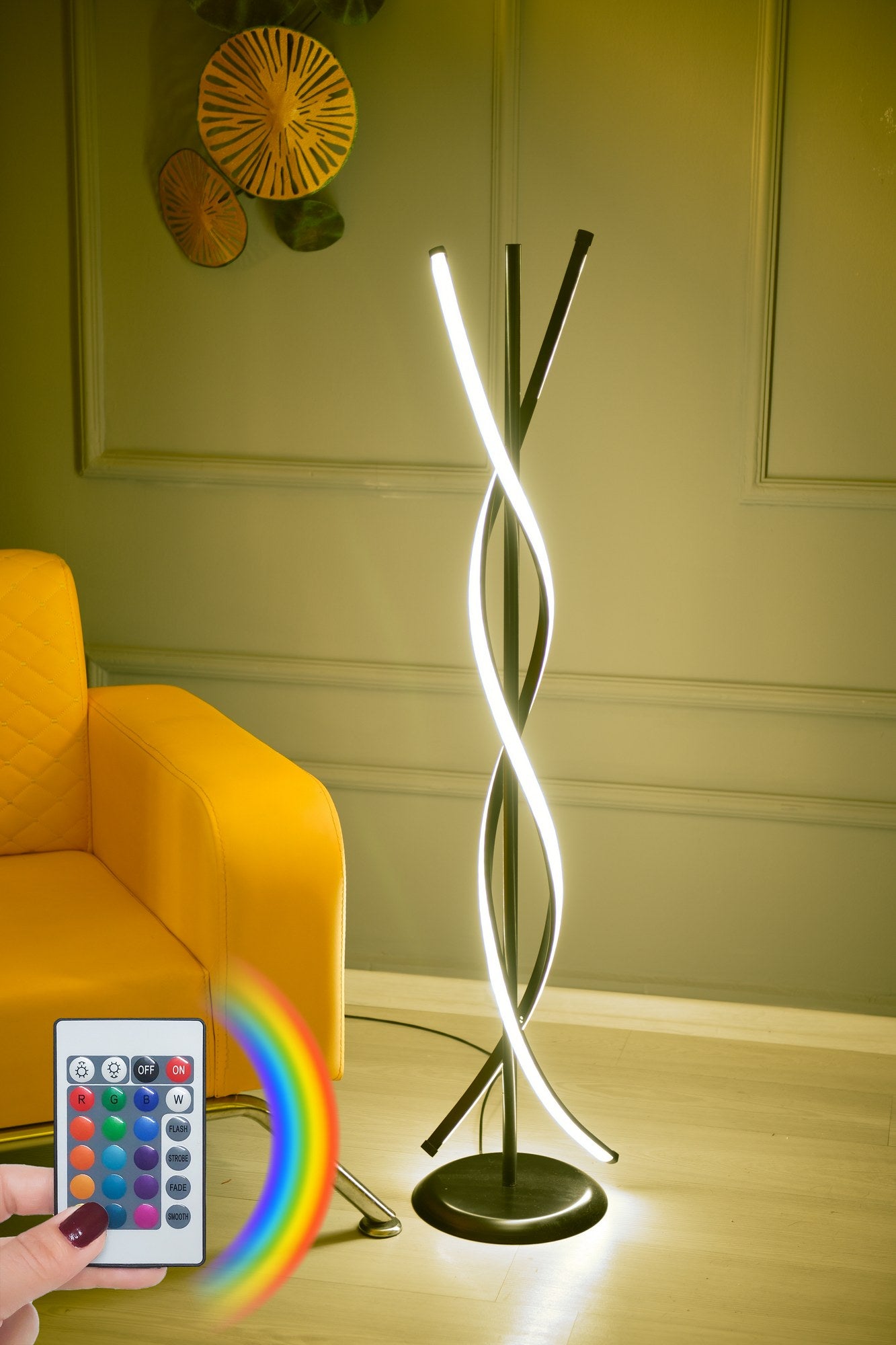 Candeeiro de Pé-Roller Black-Multicolorido