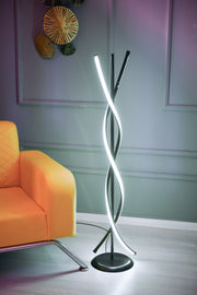 Candeeiro de Pé-Roller Black-Branco