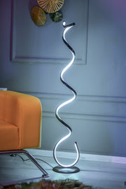 Candeeiro de Pé-Cobra Black-Branco