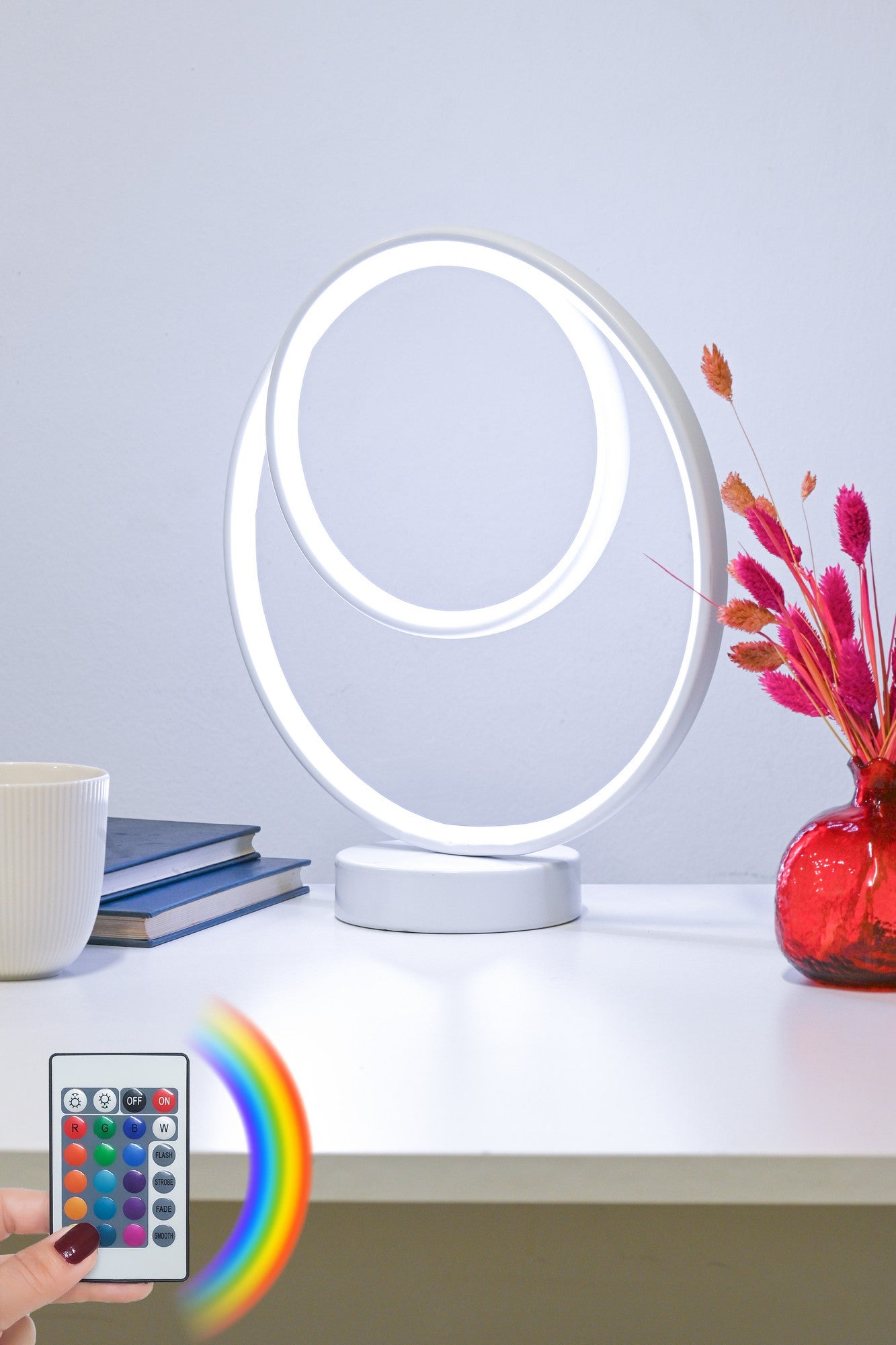Candeeiro de mesa-Cezanne White-Multicolorido