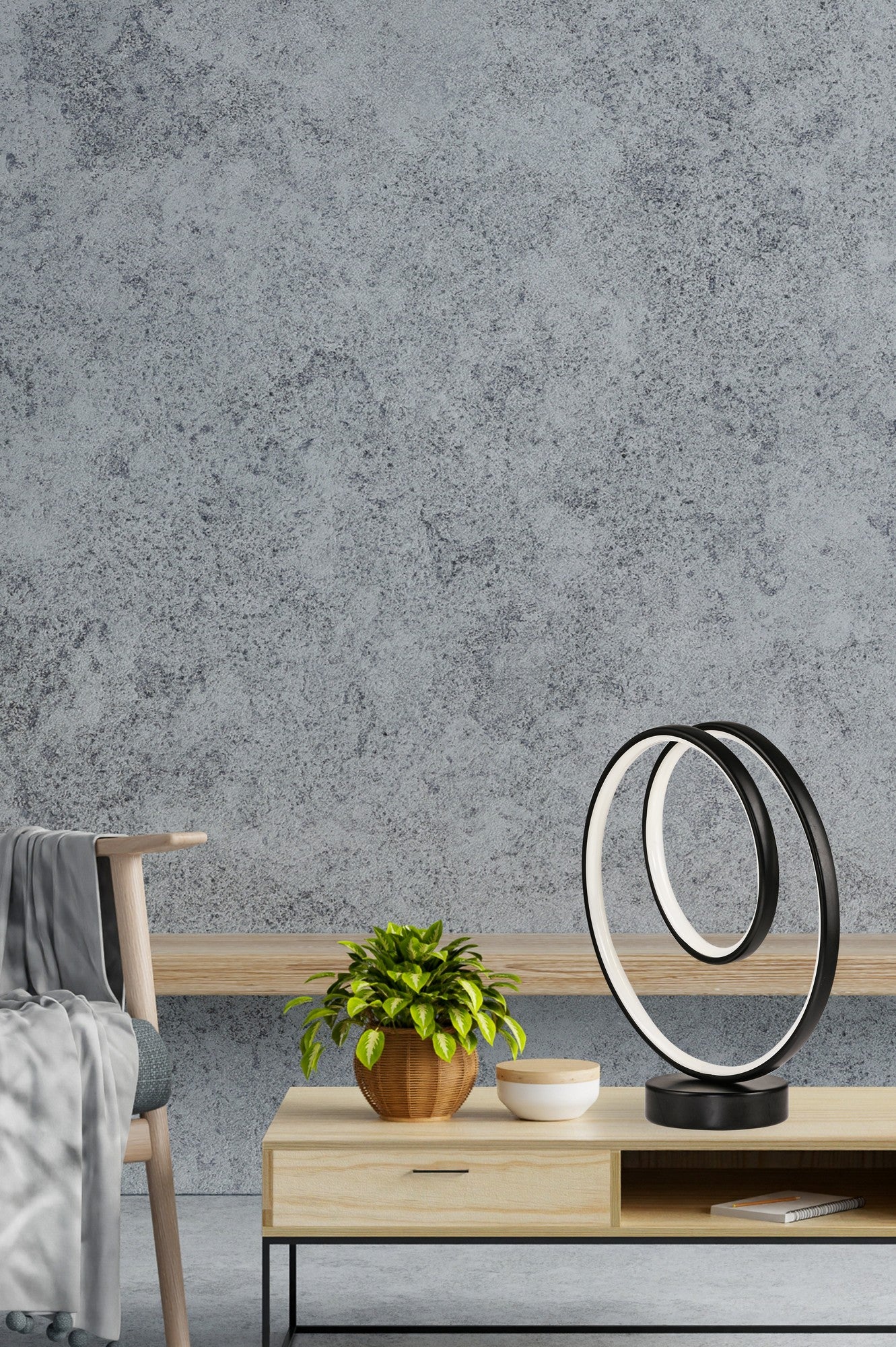 Candeeiro de mesa-Cezanne Black-Multicolorido