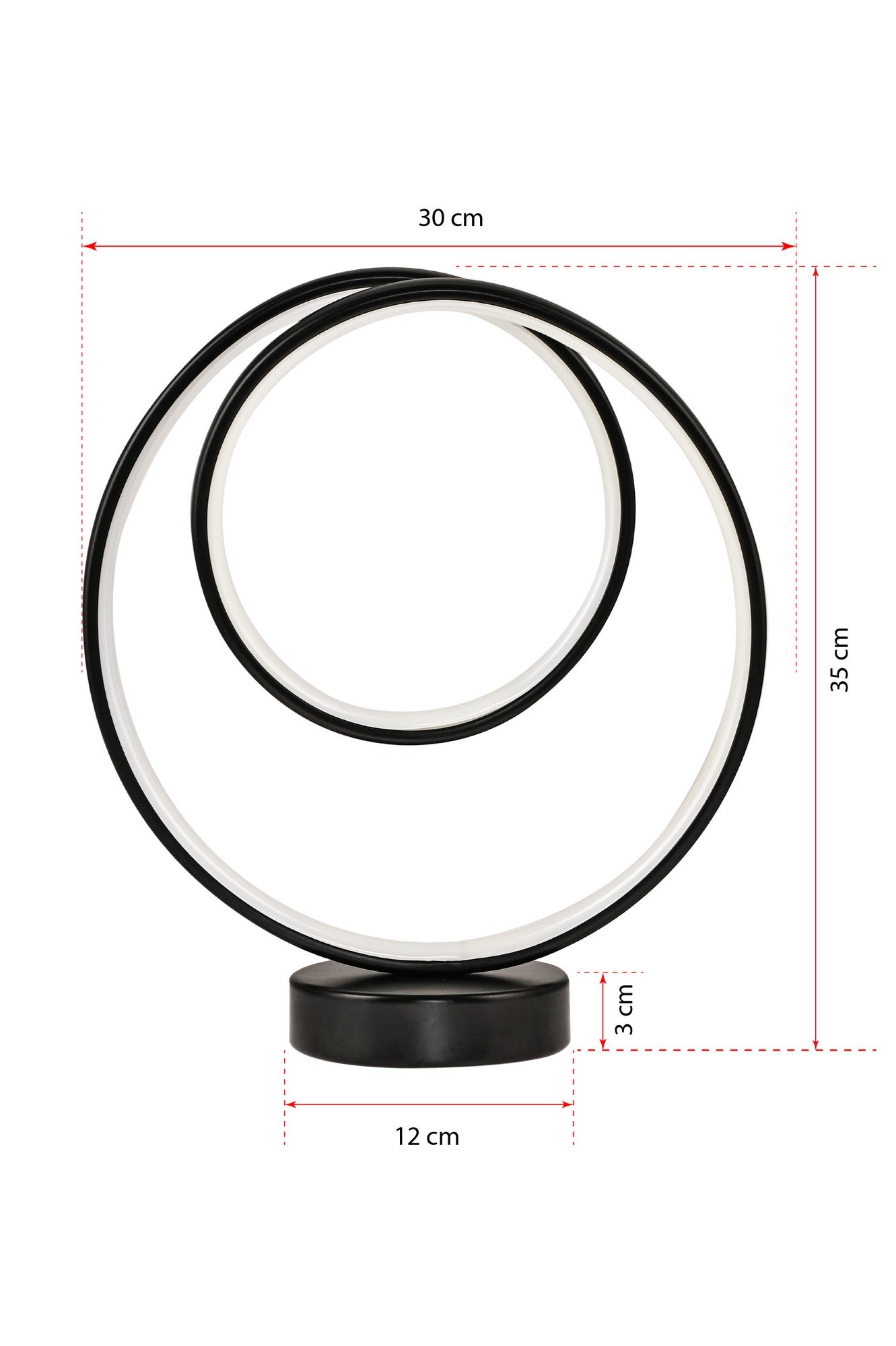 Candeeiro de mesa-Cezanne Black-Multicolorido