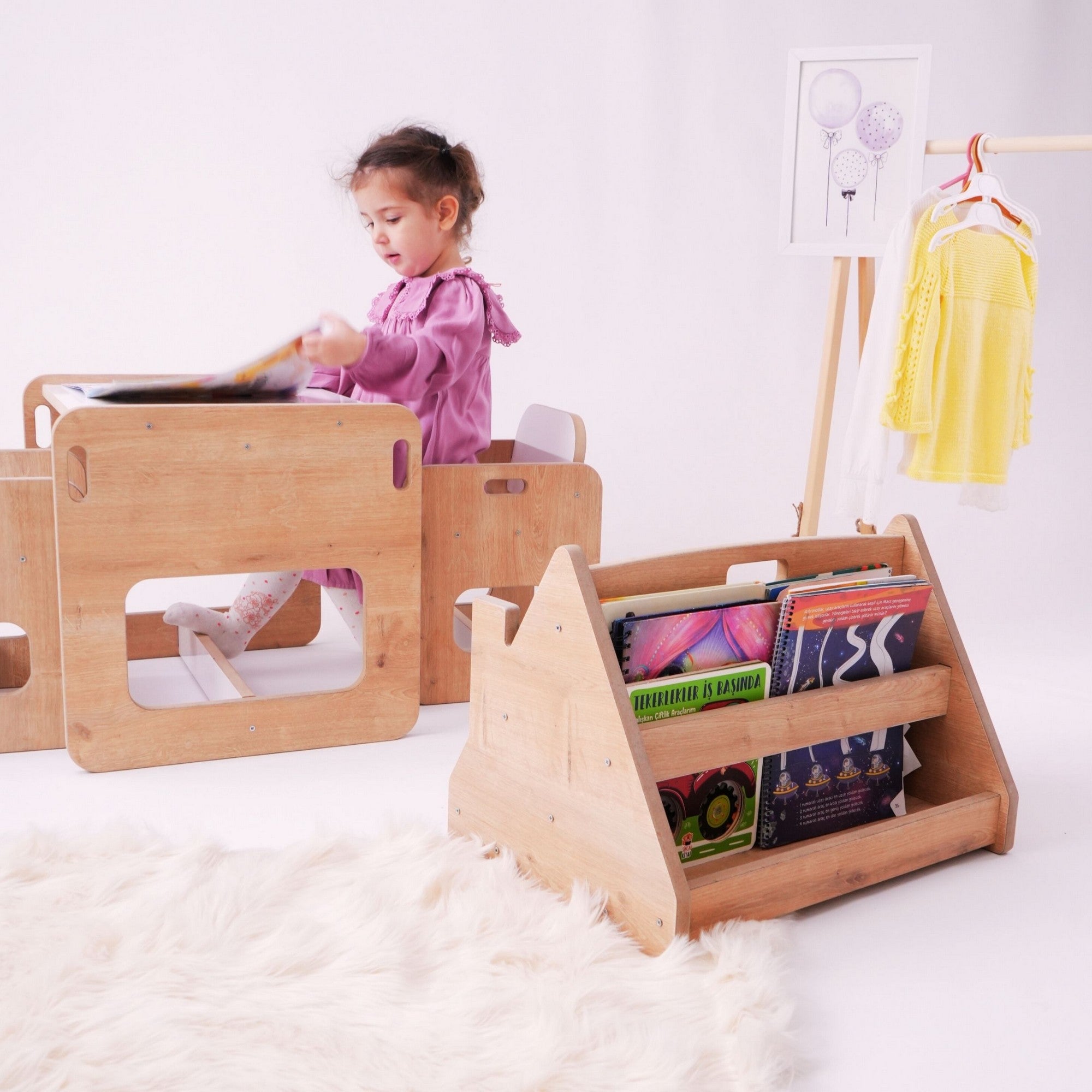 Estante de livros-Kucuk-Marrom