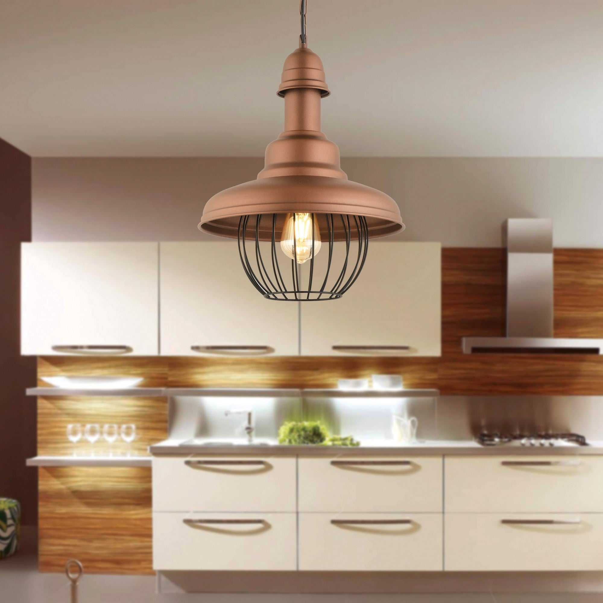 Candeeiro de Teto  - RT - 11 - Cobre