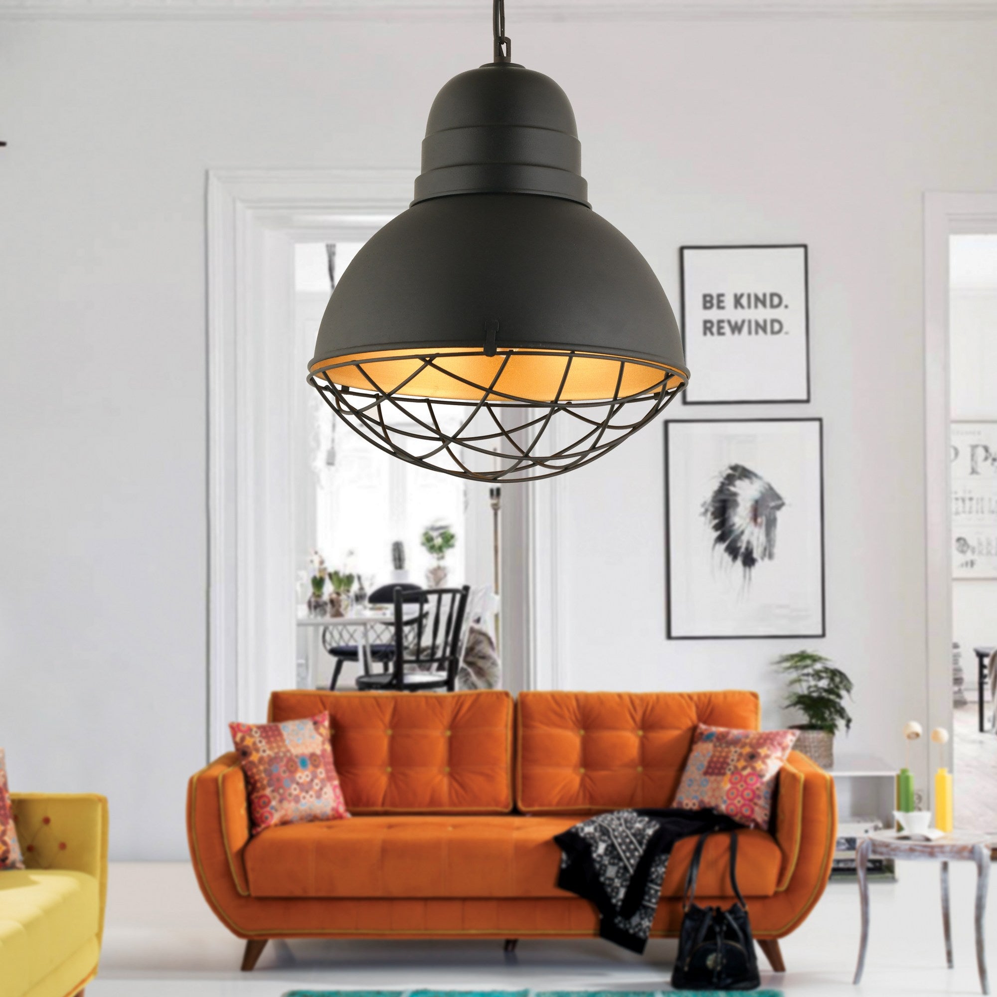 Candeeiro de Teto  - RT - 23 - Preto
