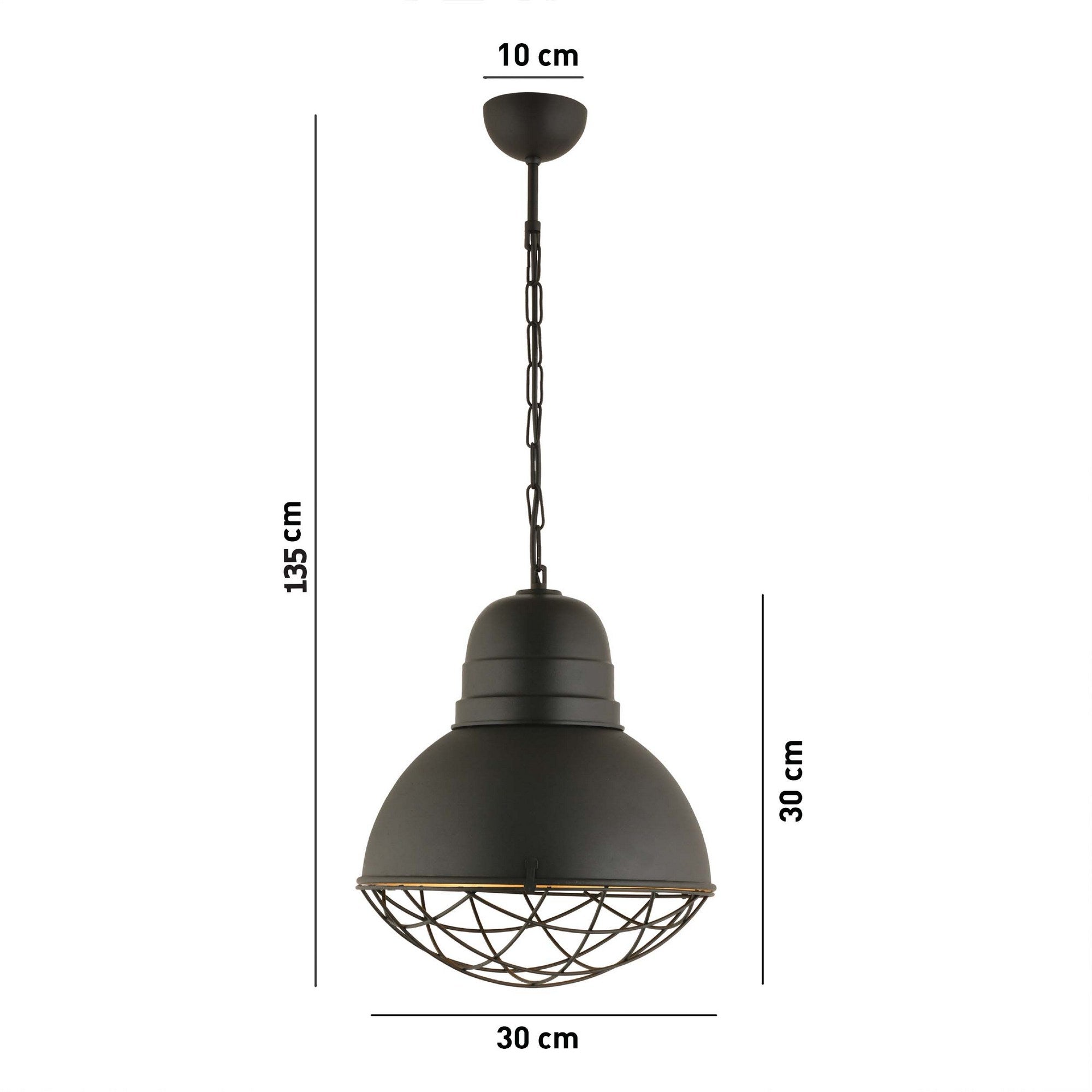 Candeeiro de Teto  - RT - 23 - Preto