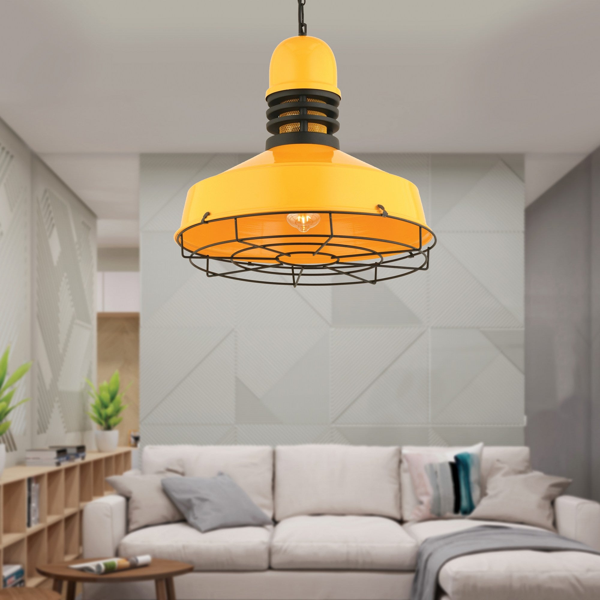 Candeeiro de Teto  - RT - 30 - Amarelo