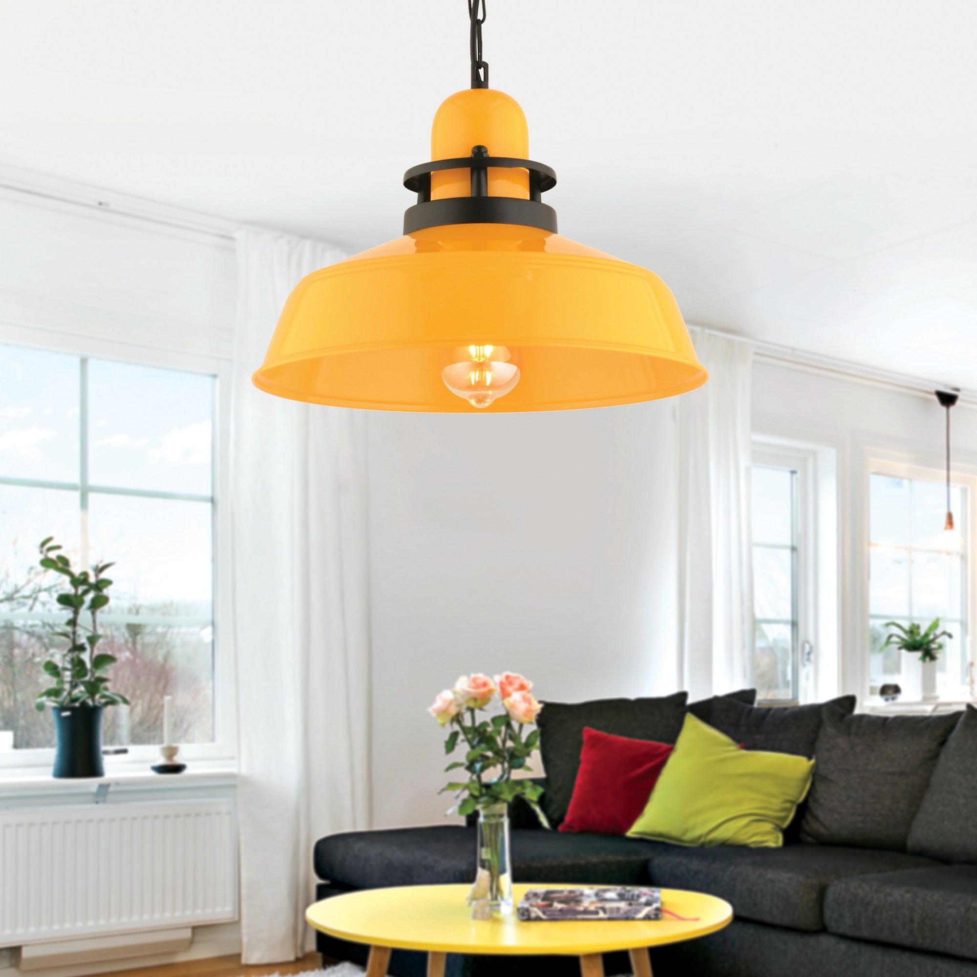 Candeeiro de Teto  - RT - 48 - Amarelo