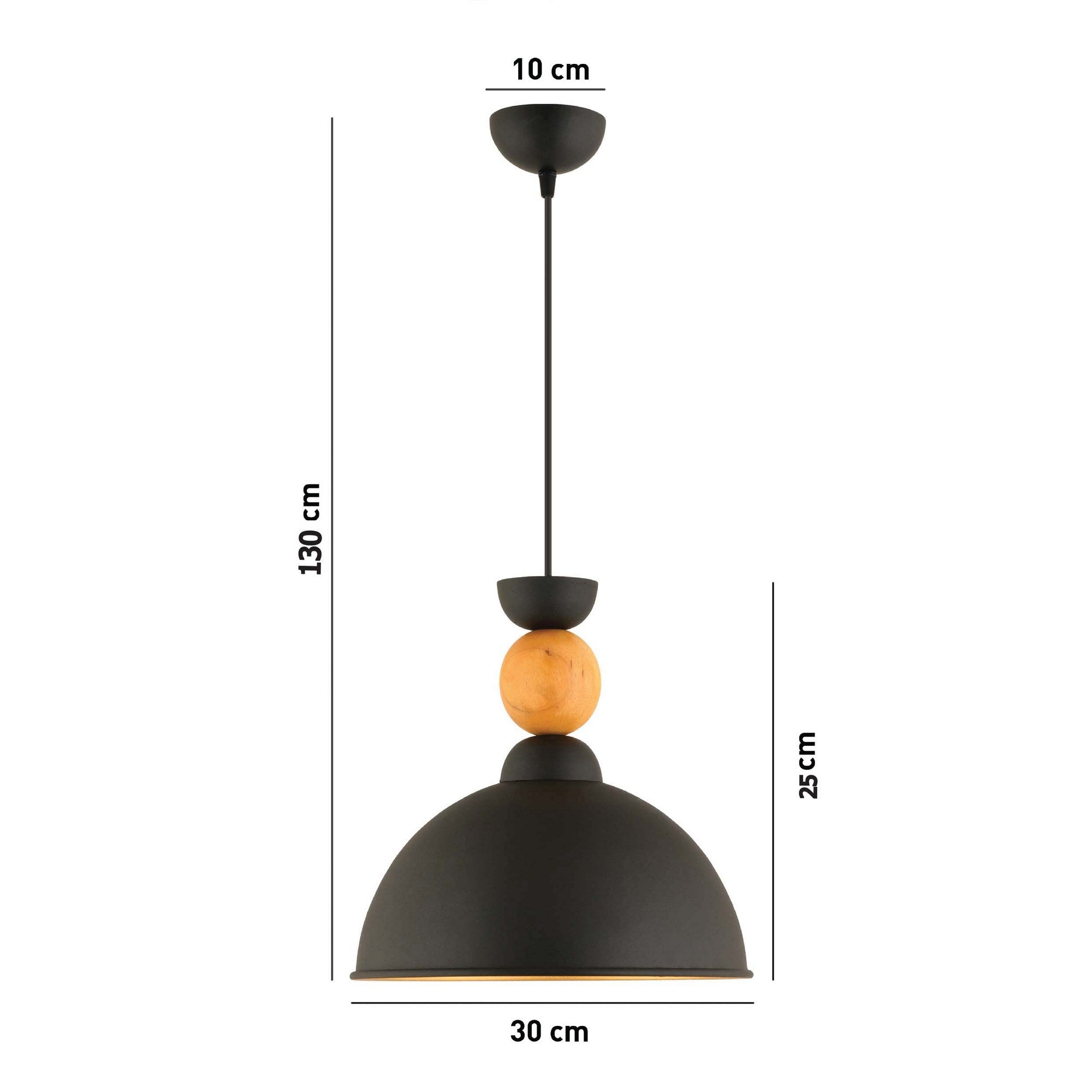 Candeeiro de Teto  - YM - 7 SY - Preto