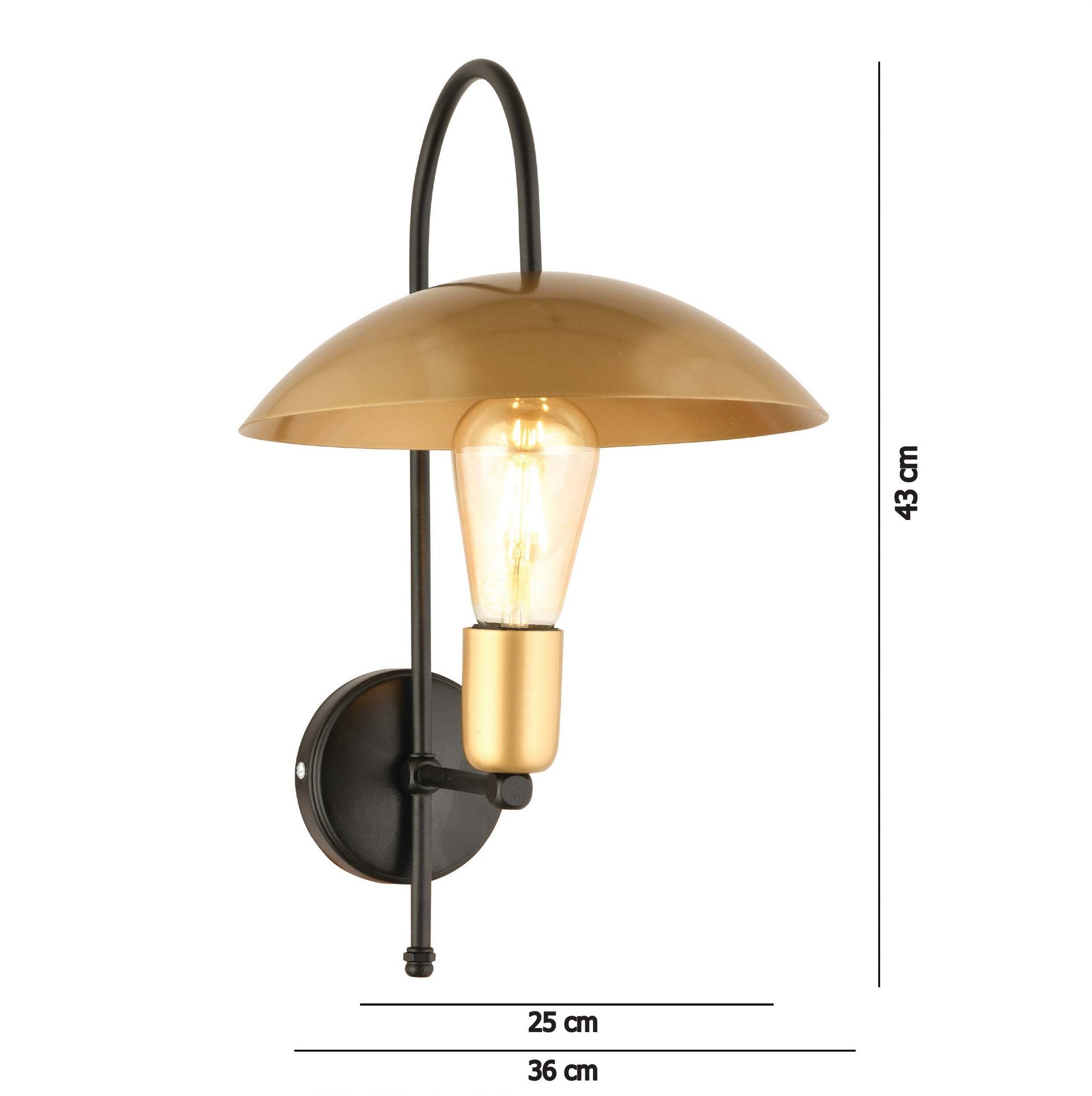 Candeeiro de Parede-AP-33-Ouro