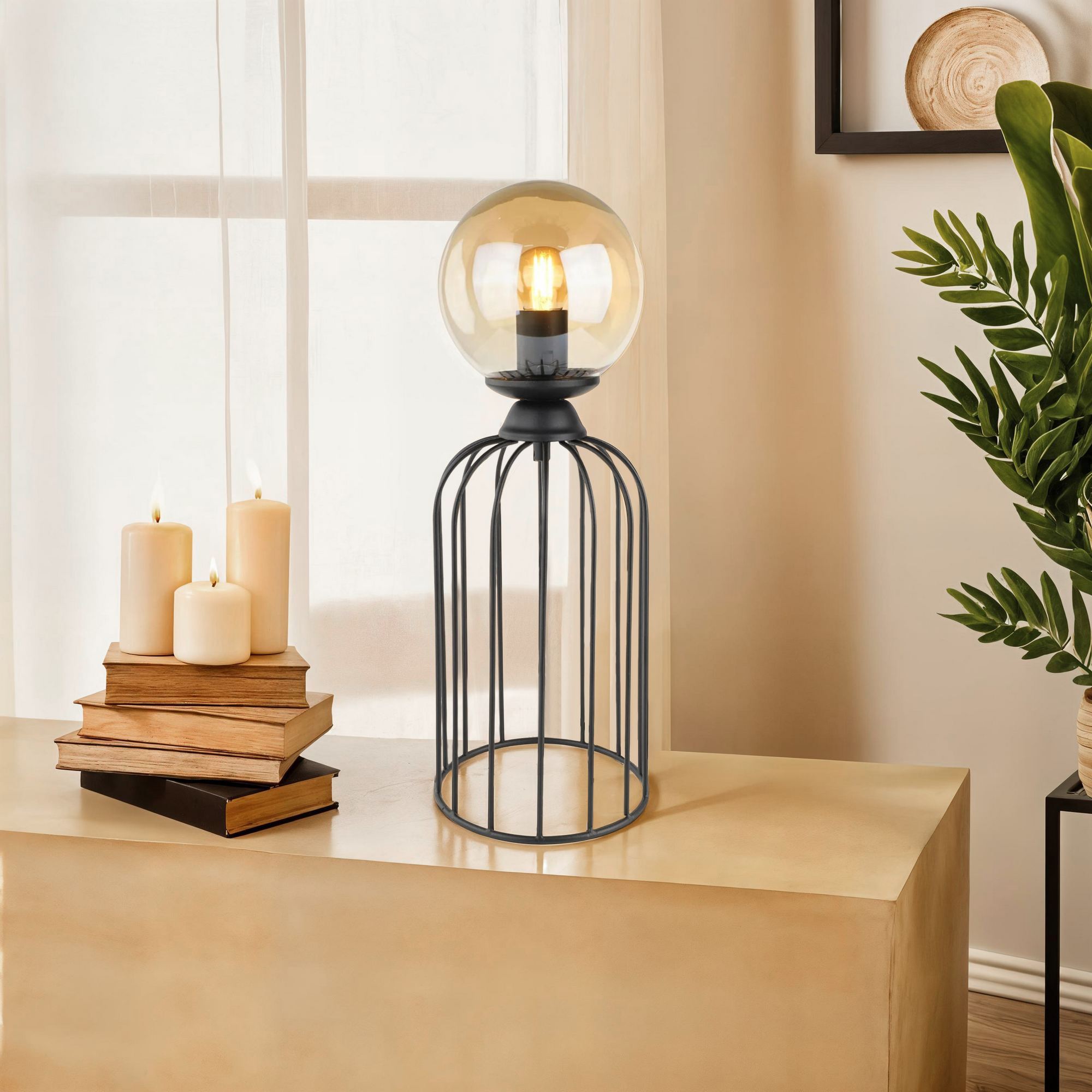 Candeeiro de mesa-120-059-Preto