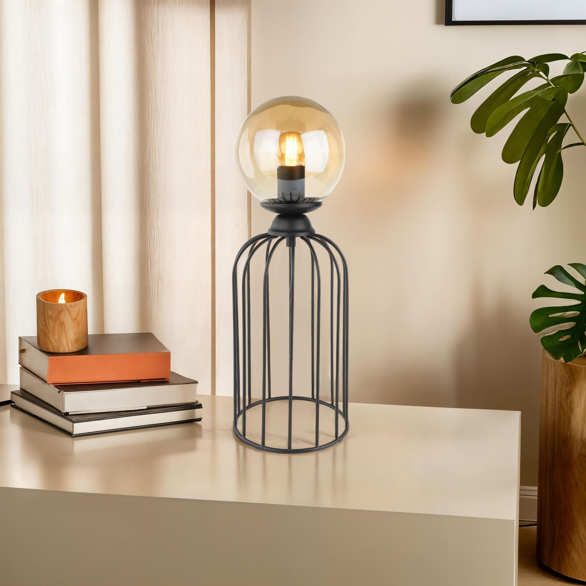 Candeeiro de mesa-120-059-Preto