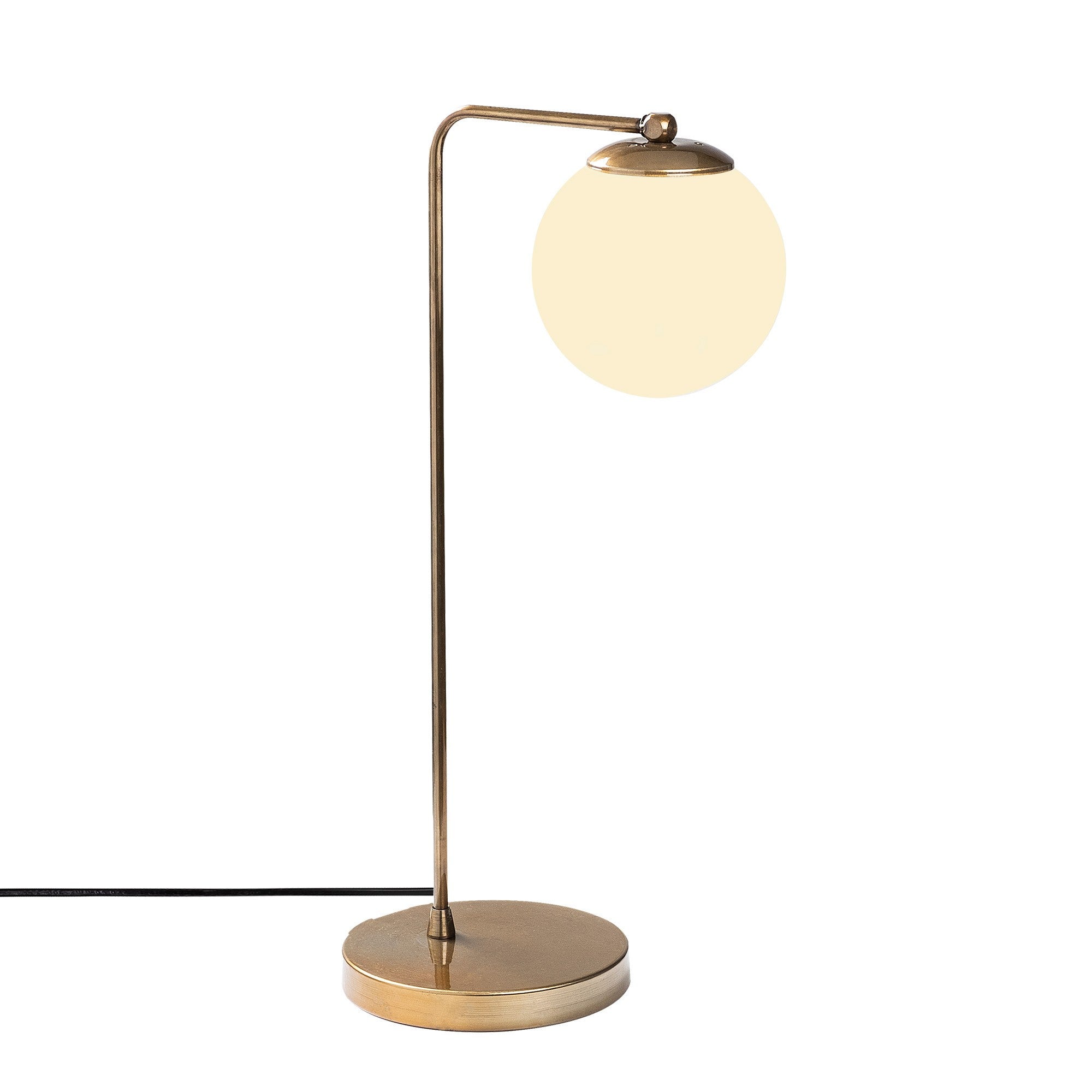 Candeeiro de Mesa Escandinava, Corpo em Metal Cobre, 15 x 28 x 55 cm | Soquete E27, Potência Máxima de 40 W, Cabo de 200 cm | Iluminação Elegante e Funcional para Espaços Modernos