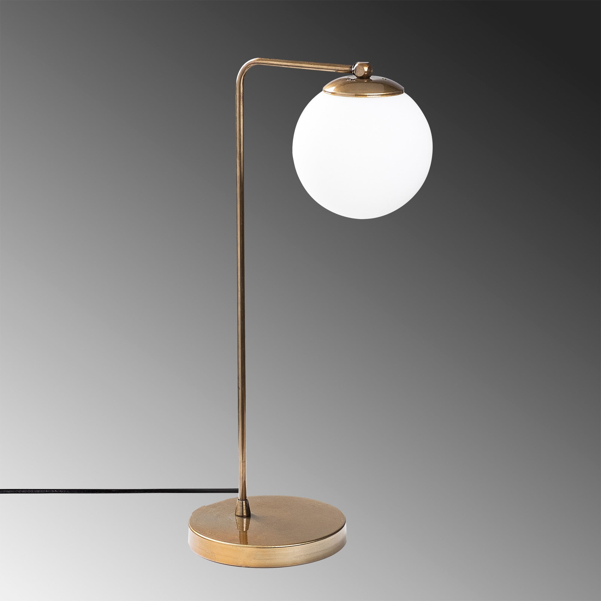 Candeeiro de Mesa Escandinava, Corpo em Metal Cobre, 15 x 28 x 55 cm | Soquete E27, Potência Máxima de 40 W, Cabo de 200 cm | Iluminação Elegante e Funcional para Espaços Modernos