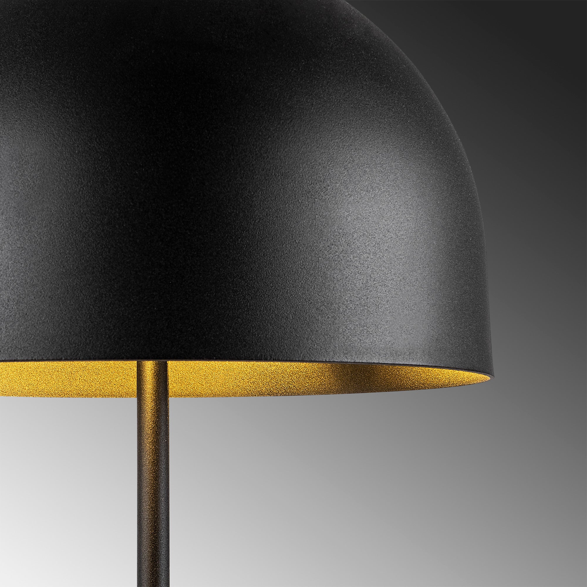 Candeeiro de Mesa Industrial Preta, Corpo de Metal, 58 cm de Altura, 24 cm de Diâmetro, 2 Soquetes E14, Cabo de 250 cm, Interruptor Liga/Desliga | Design Escandinavo para Espaços Modernos