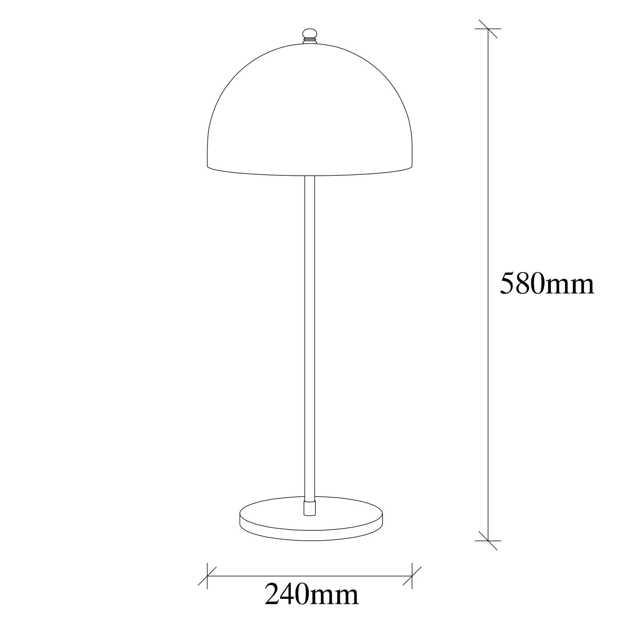 Candeeiro de Mesa Industrial Preta, Corpo de Metal, 58 cm de Altura, 24 cm de Diâmetro, 2 Soquetes E14, Cabo de 250 cm, Interruptor Liga/Desliga | Design Escandinavo para Espaços Modernos