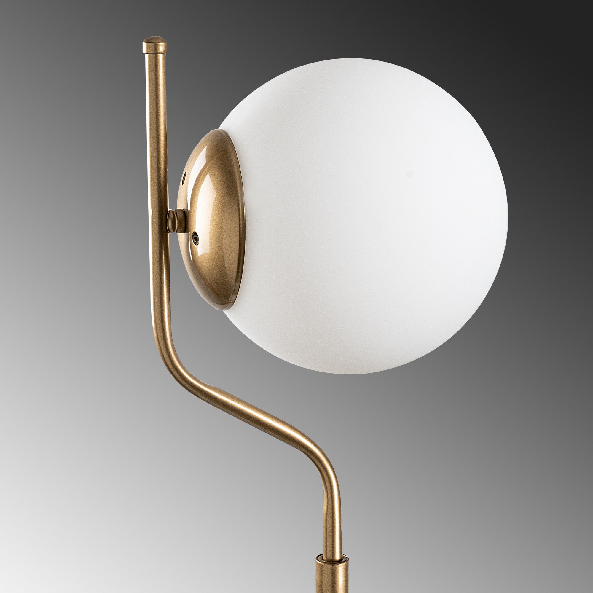 Candeeiro de Pé Elegante Dourada, Corpo de Metal, 30 x 30 x 168 cm | Base de Ø20 cm, Cabo de 250 cm, Interruptor Liga/Desliga | Iluminação Elegante para Decoração Moderna