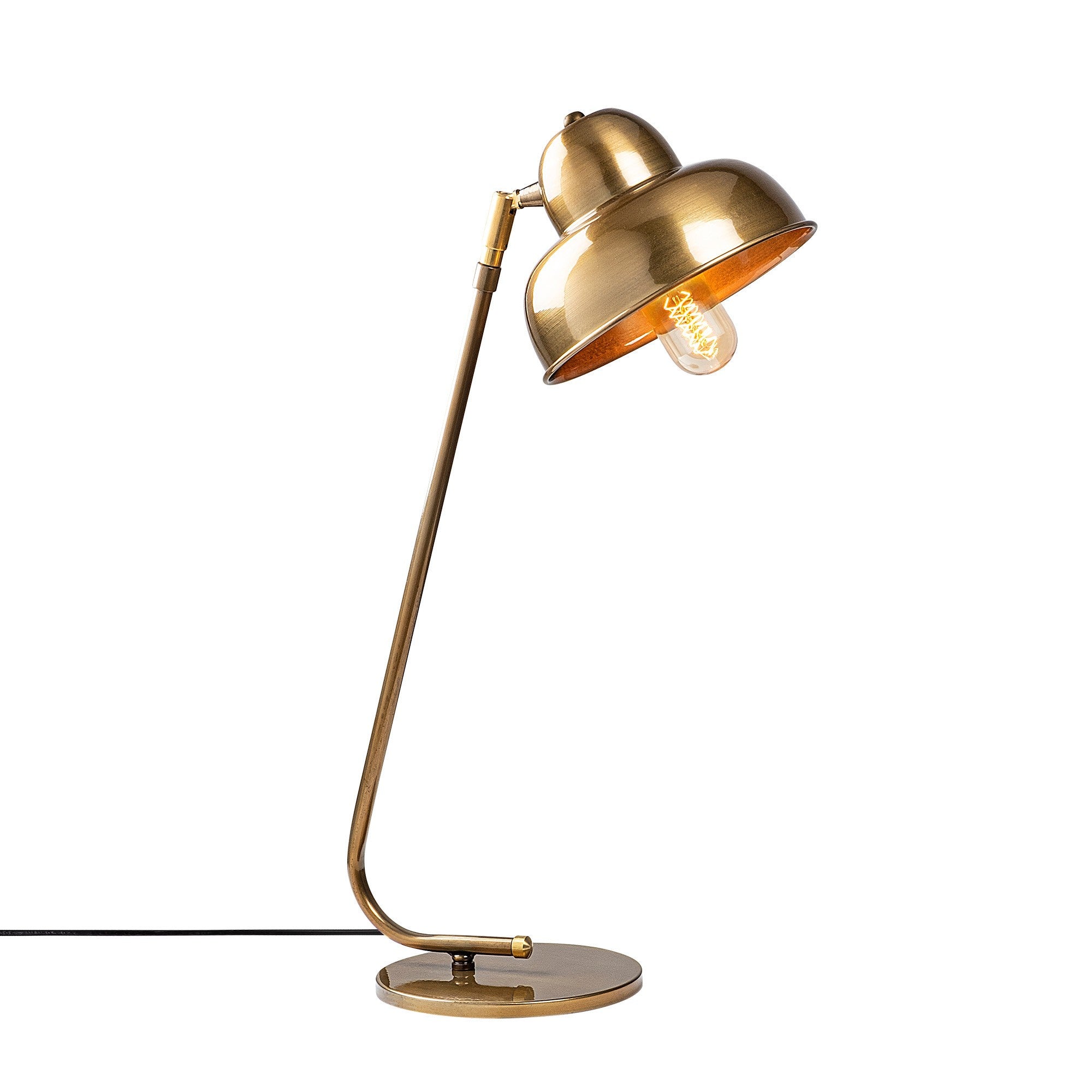 Candeeiro de Mesa Elegante Dourada, Corpo em Metal, 20 x 35 cm, Altura: 59 cm | Soquete E27, Máx. 40 W | Design Escandinavo Glamouroso, Perfeito para Decoração Moderna