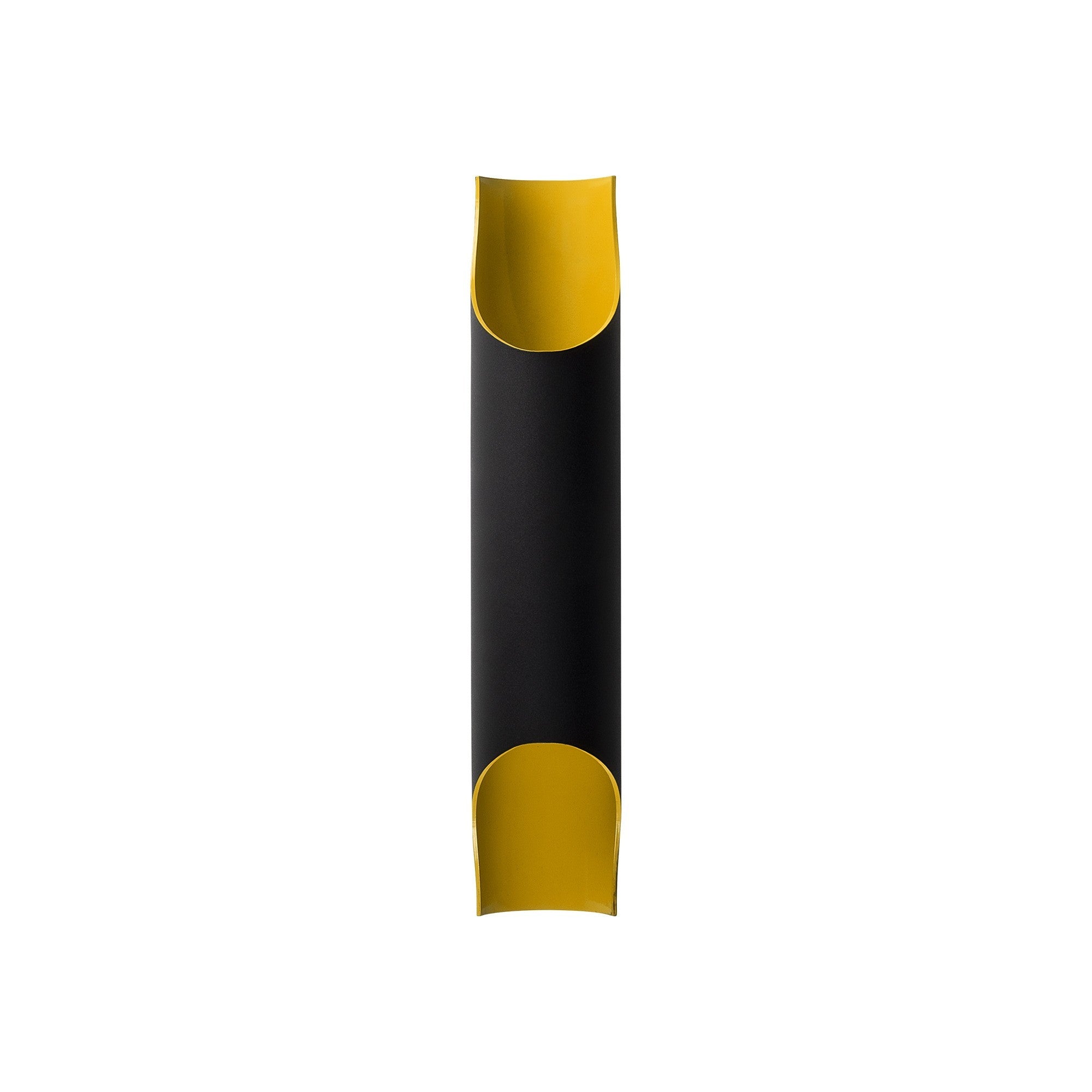 Candeeiro de Parede Industrial, Corpo em Metal Preto, 40 cm de Altura, 8 cm de Diâmetro, 2 x E14 Máx. 40 W, IP20 | Iluminação Elegante para Hotéis e Espaços Modernos