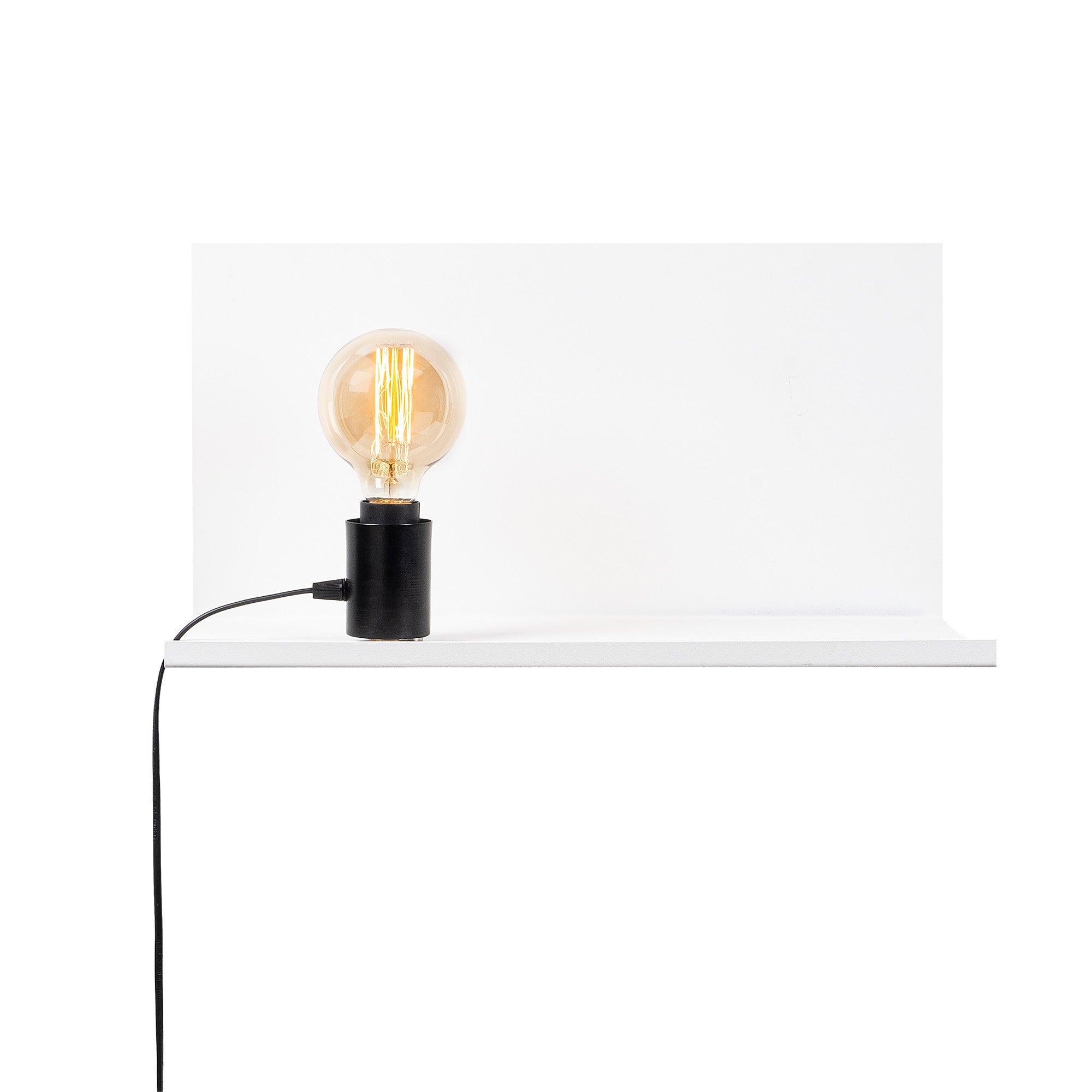 Candeeiro de Parede branca elegante, corpo de metal, 50 x 25 x 25 cm | Soquete E27, máx. 40 W | Iluminação elegante e funcional para casa e escritório, classificação IP20