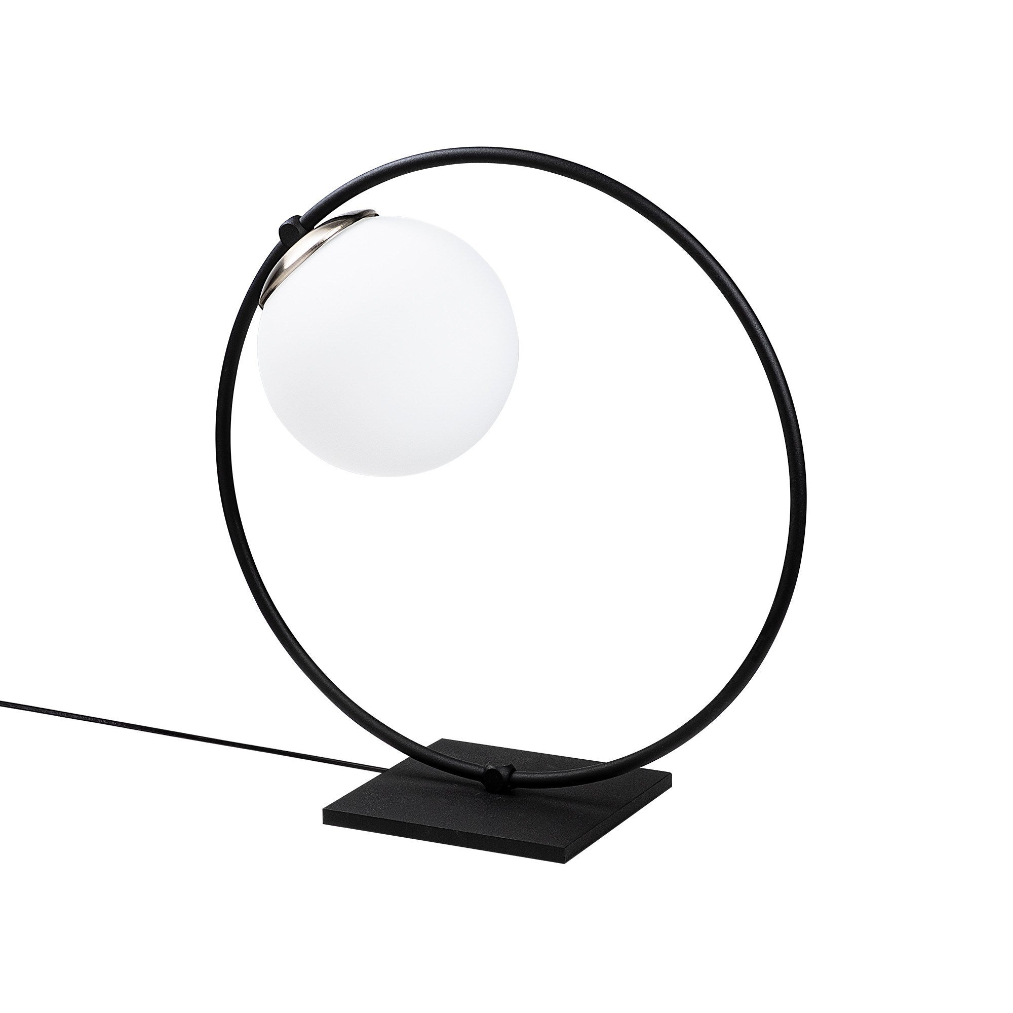 Candeeiro de Mesa Industrial Escandinava, Preta e Branca, 30 x 15 cm, Altura 32 cm | Corpo em Metal, Soquete E27, Cabo de 150 cm | Iluminação Elegante para Espaços Modernos
