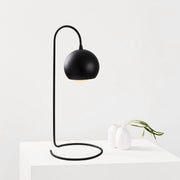 Candeeiro de Mesa Industrial Preta, Corpo em Metal, 56 cm de Altura, Soquete E27, Cabo de 150 cm | Design Escandinavo, Perfeito para Decoração Moderna de Casa e Escritório
