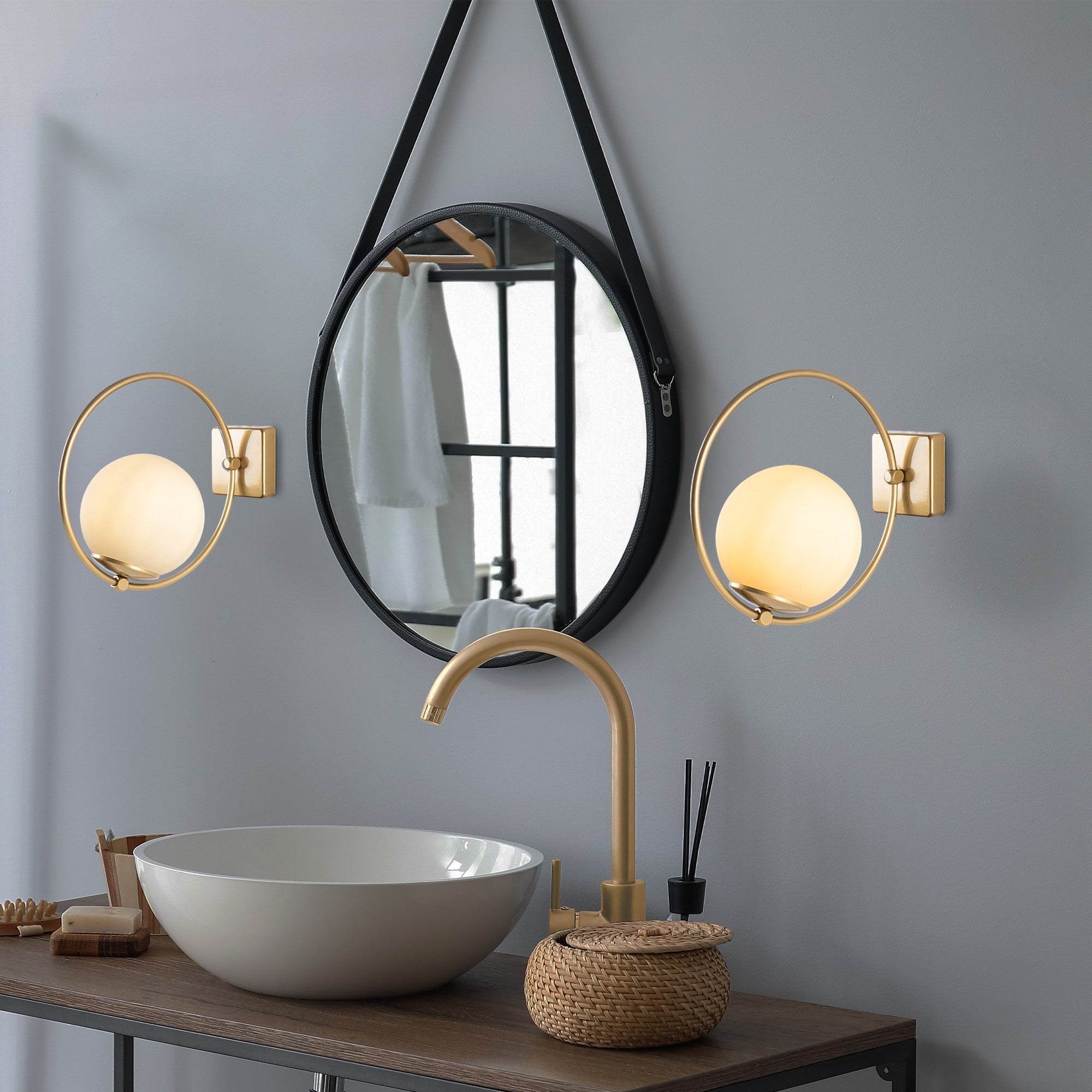 Candeeiro de Parede-Dolunay-Ouro