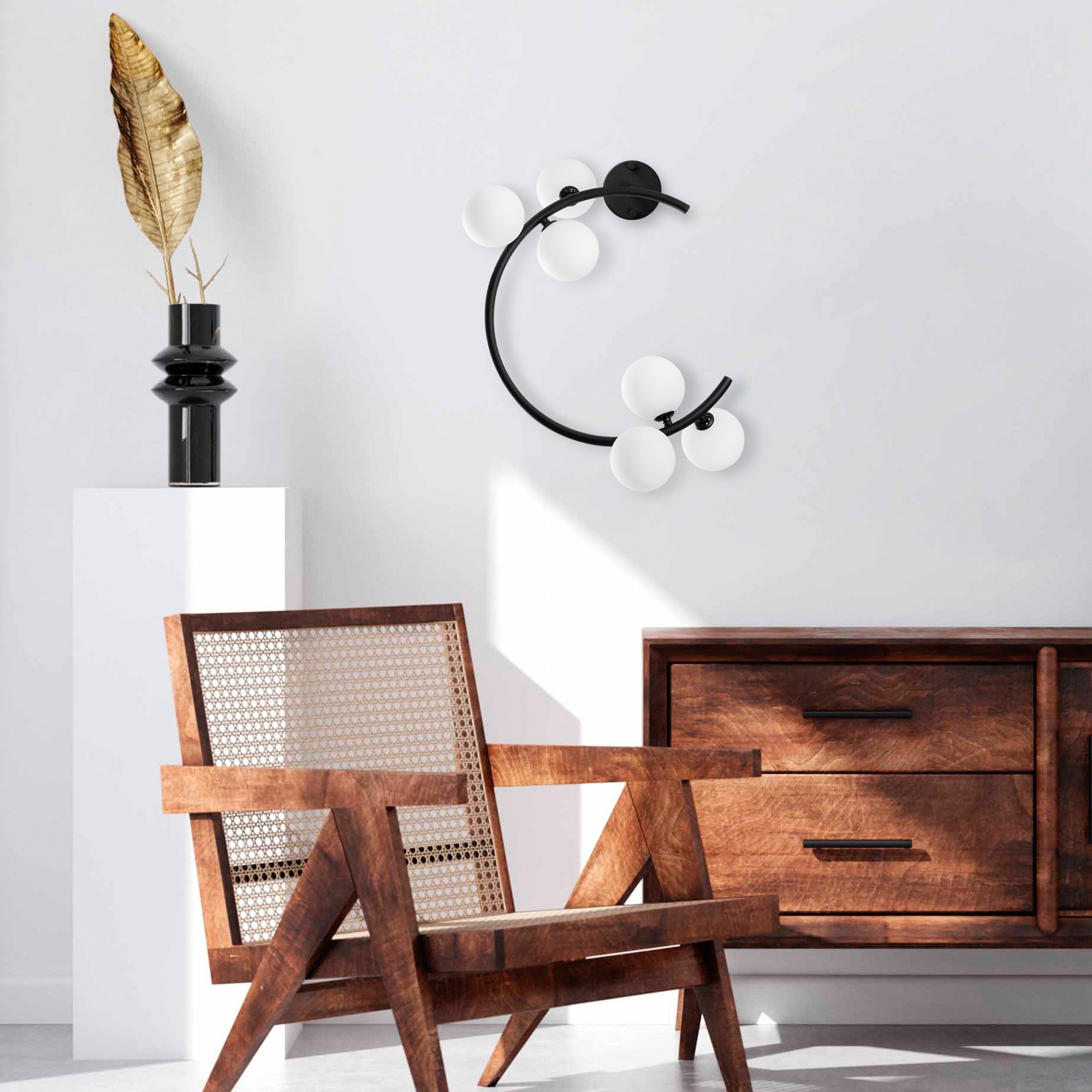 Candeeiro de Parede-Luminar-Preto