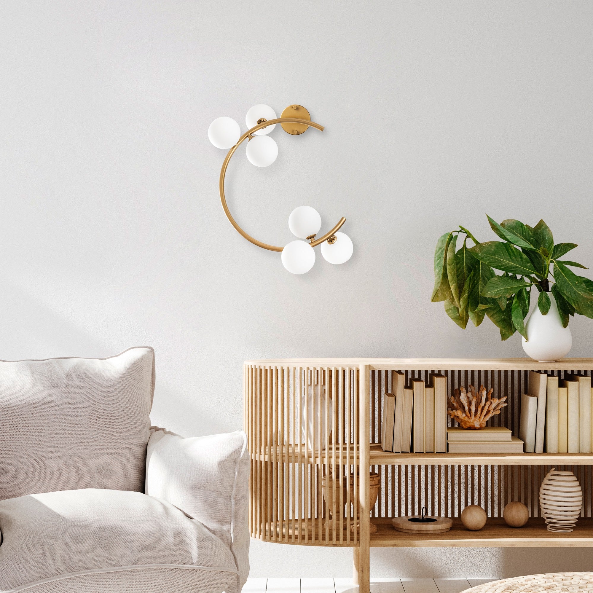 Candeeiro de Parede-Luminar-Ouro