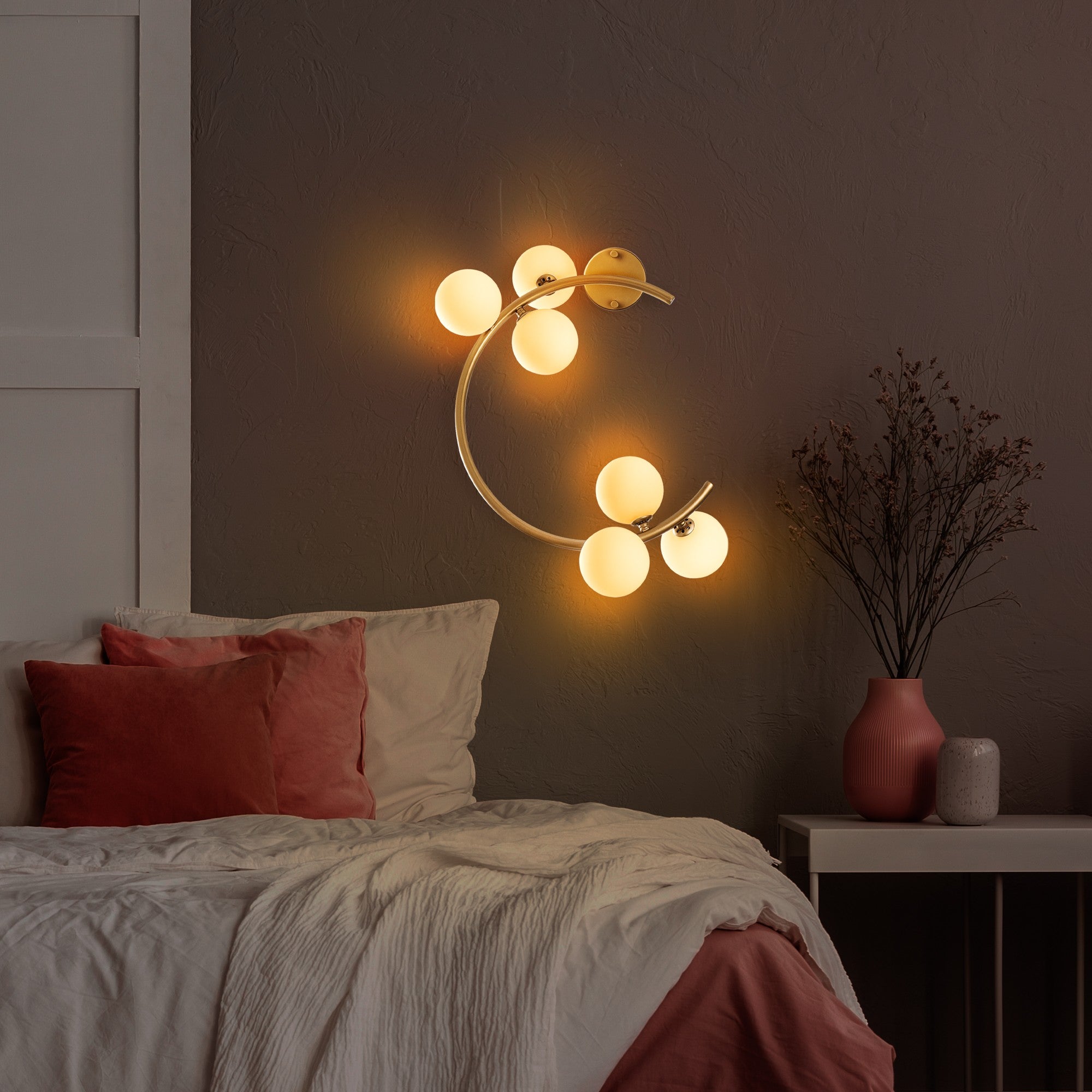 Candeeiro de Parede-Luminar-Ouro