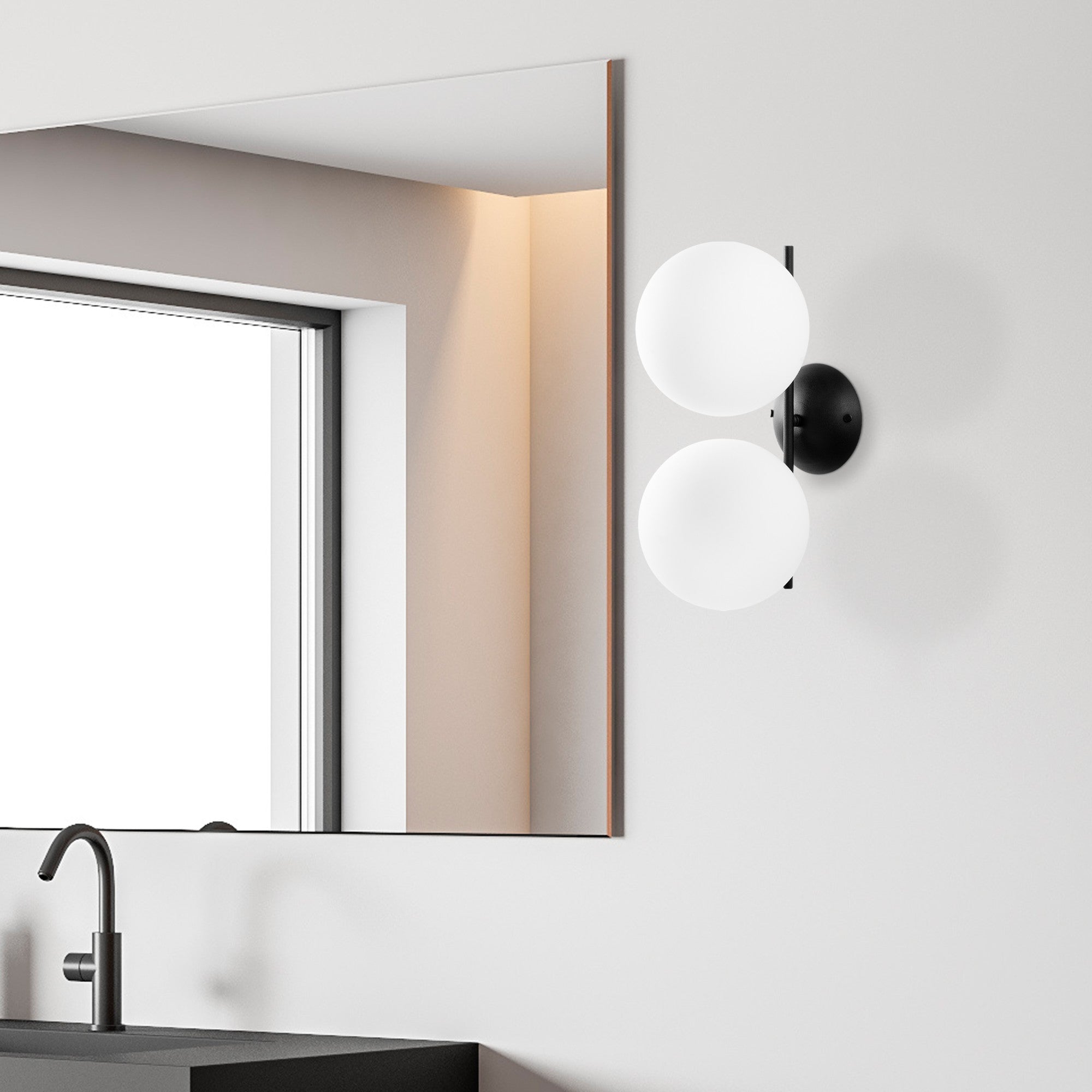 Candeeiro de Parede-Luminar-Preto