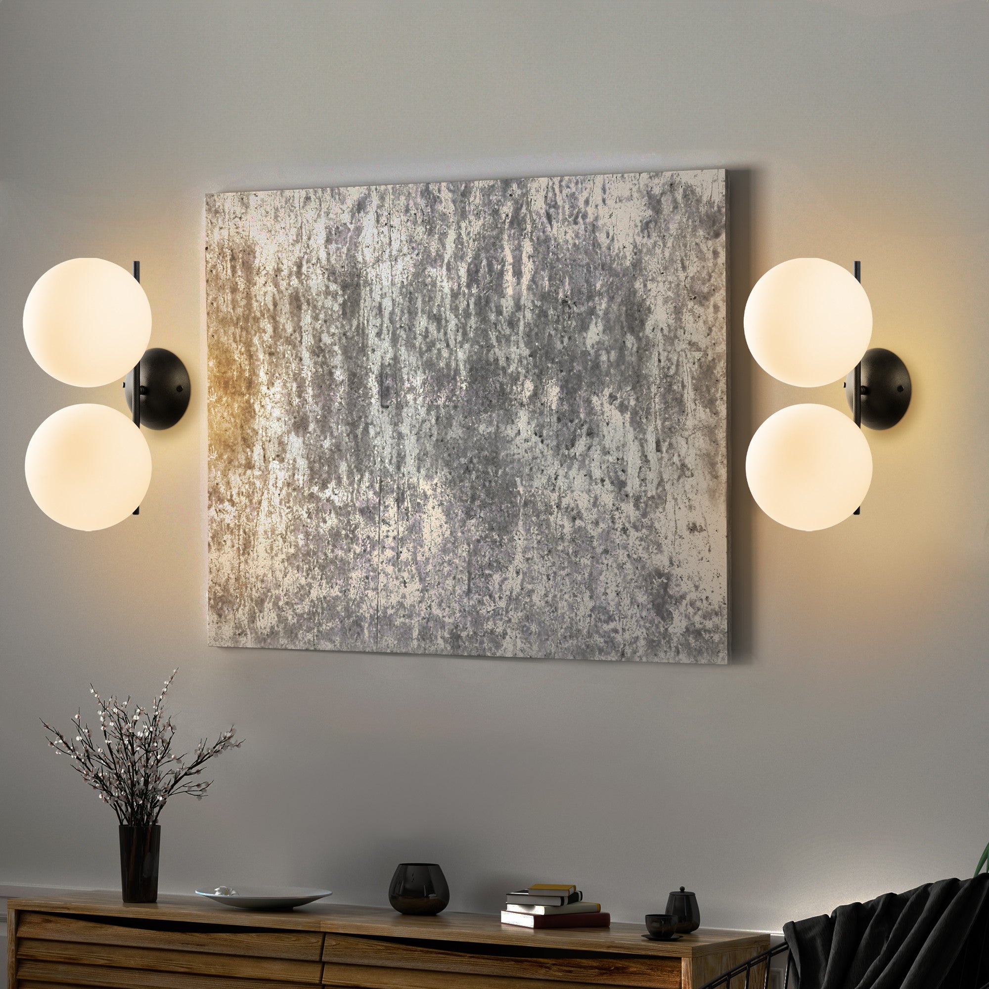 Candeeiro de Parede-Luminar-Preto