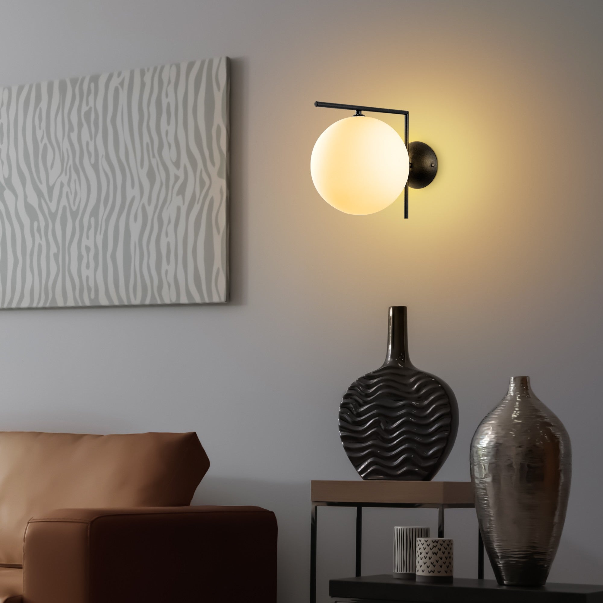 Candeeiro de Parede-Luminar-Preto