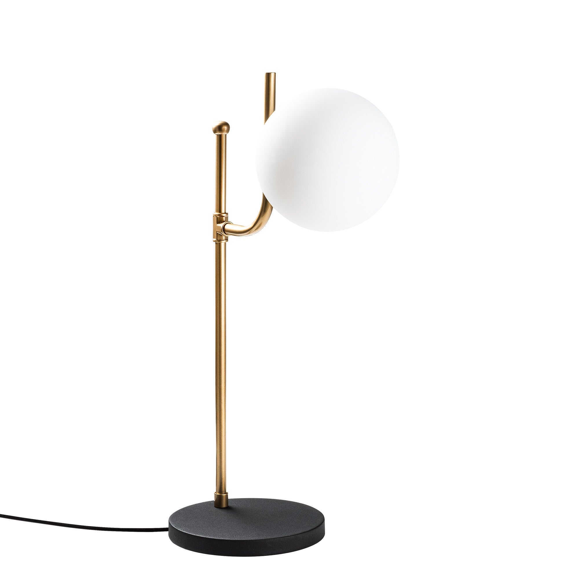 Candeeiro de Mesa Elegante Preta, Corpo de Metal, 28 x 18 x 53 cm | Abajur de Ø15 cm, Cabo de 200 cm, Interruptor Liga/Desliga | Ideal para Decoração Moderna de Casa e Escritório