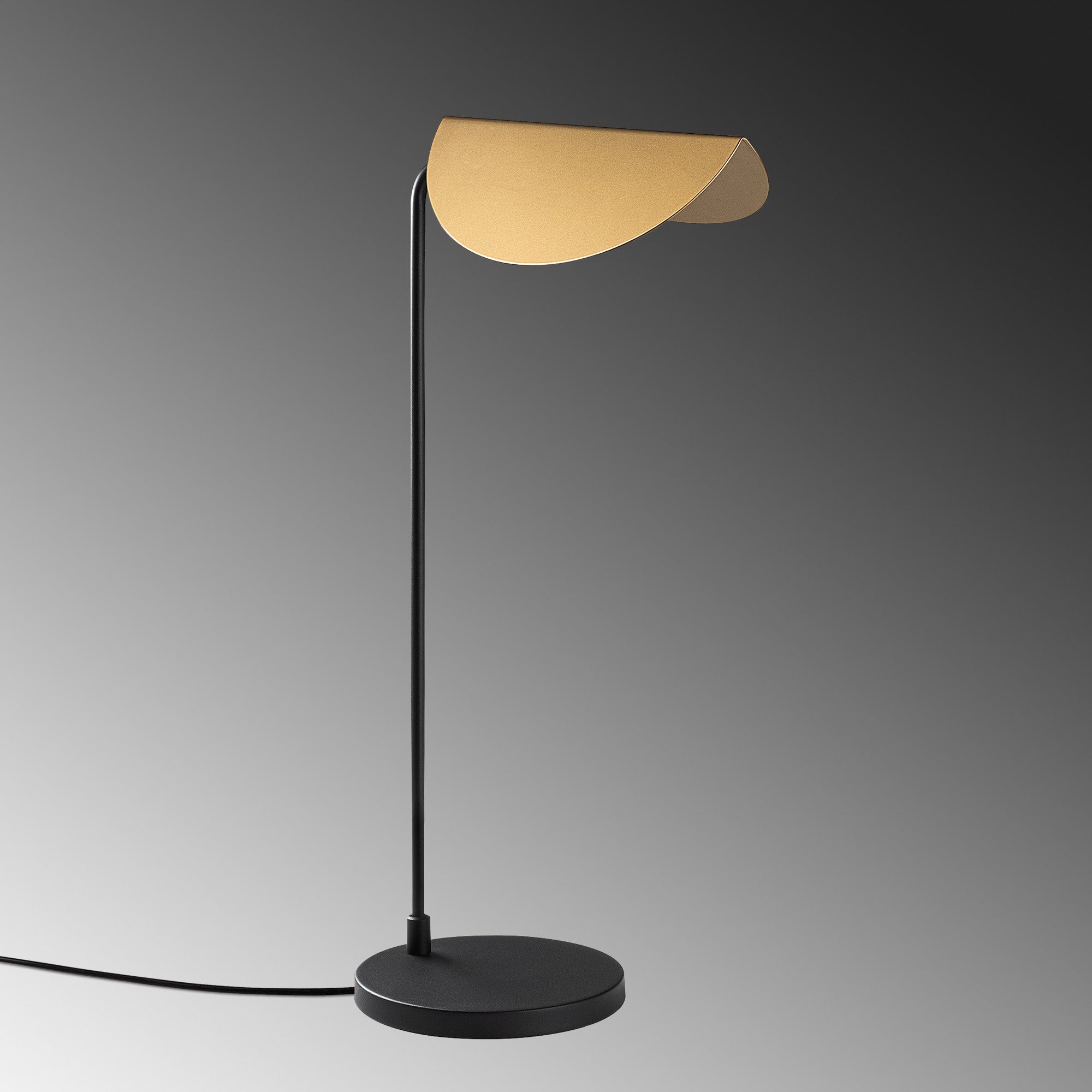 Candeeiro de Mesa Preta Elegante, Corpo de Metal, 30 x 18 x 57 cm | Base Ø18, Cabo de 200 cm, Interruptor Liga/Desliga | Soquete E14, Máx. 40 W, Decoração Moderna para Casa