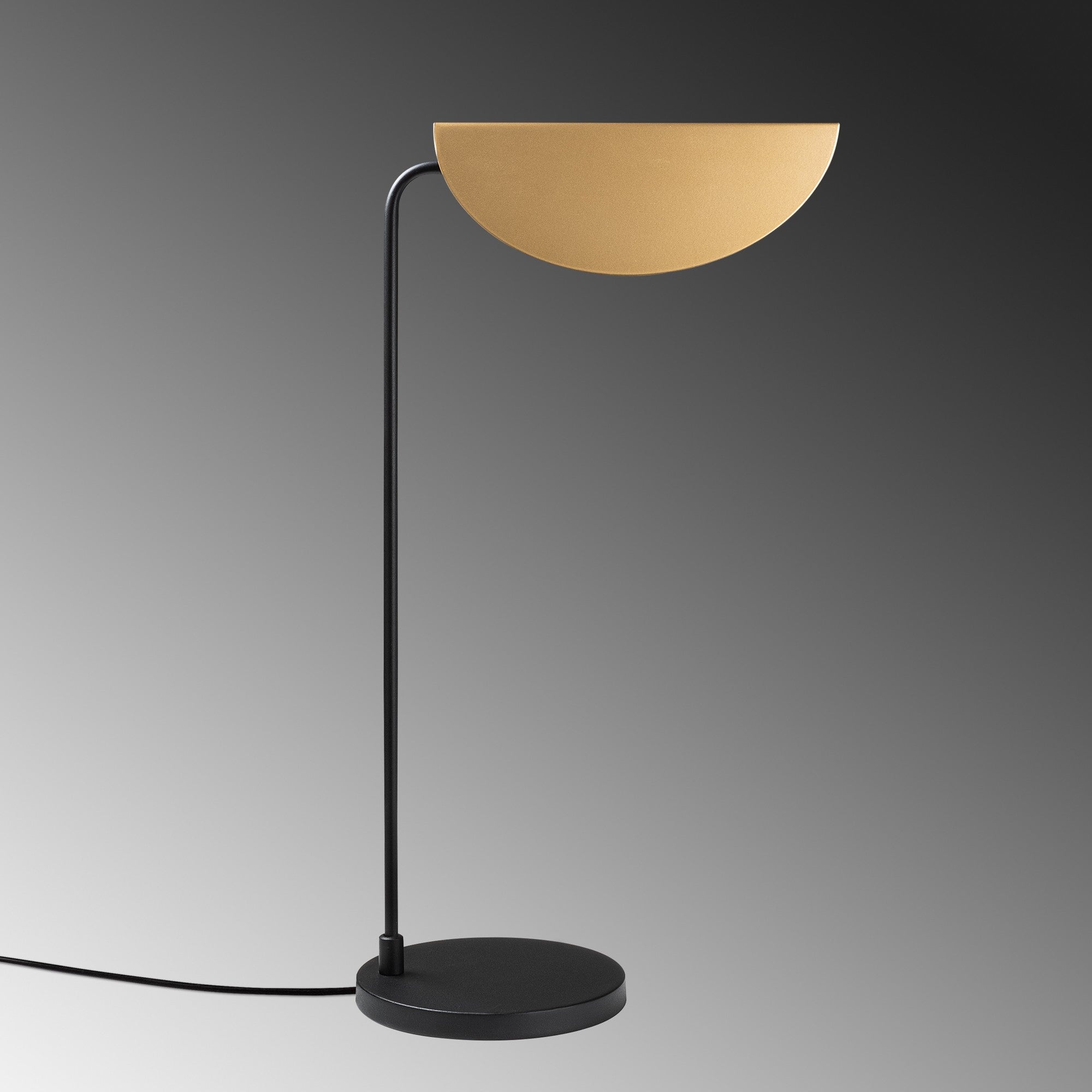 Candeeiro de Mesa Preta Elegante, Corpo de Metal, 30 x 18 x 57 cm | Base Ø18, Cabo de 200 cm, Interruptor Liga/Desliga | Soquete E14, Máx. 40 W, Decoração Moderna para Casa