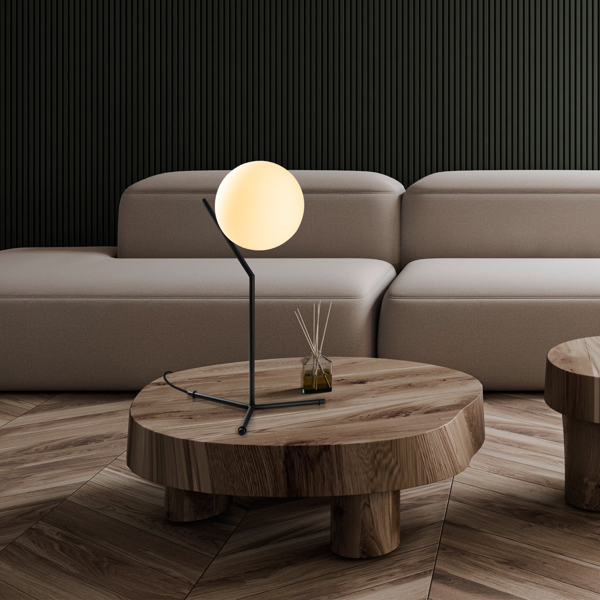 Candeeiro de mesa-Luminar-Preto