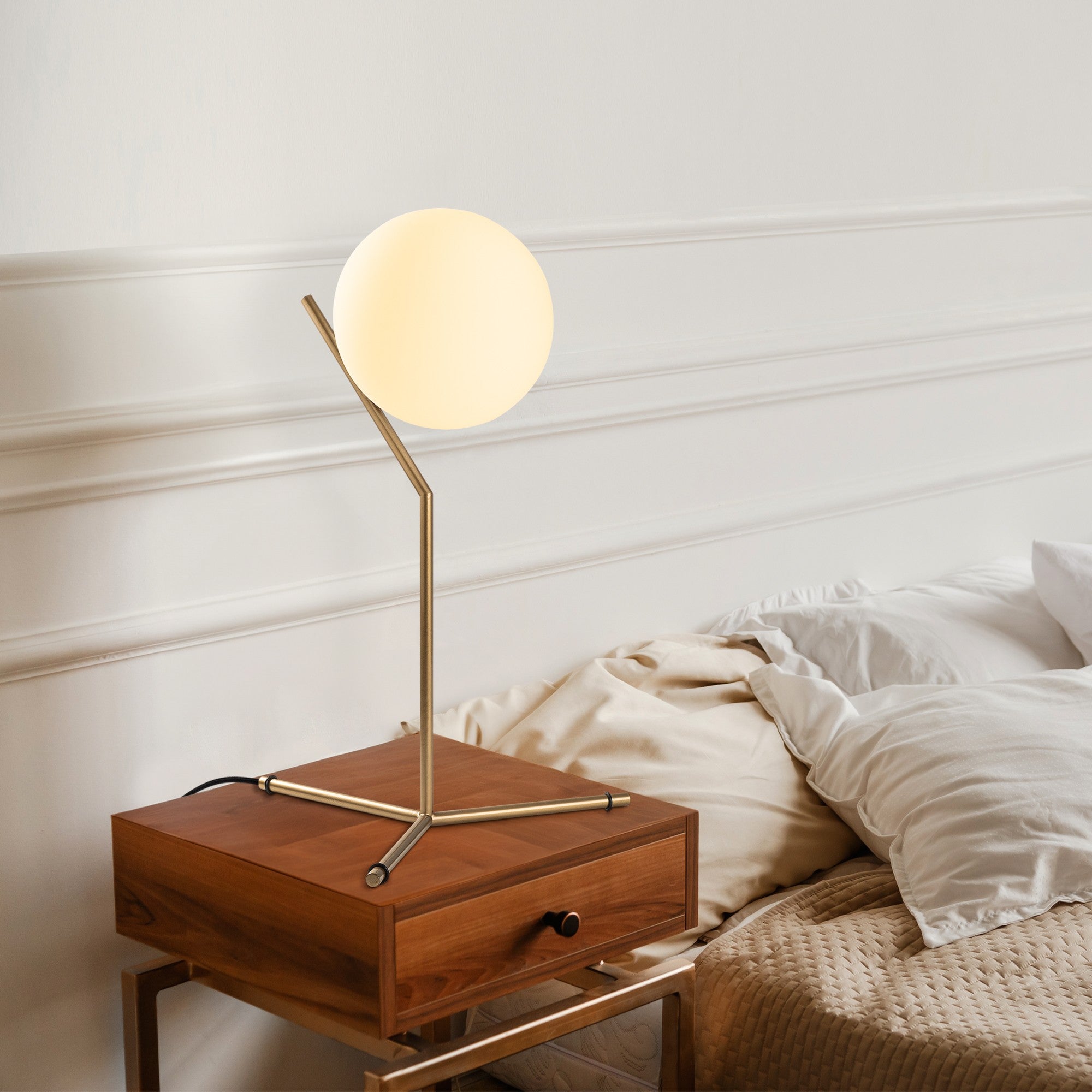 Candeeiro de mesa-Luminar-Ouro