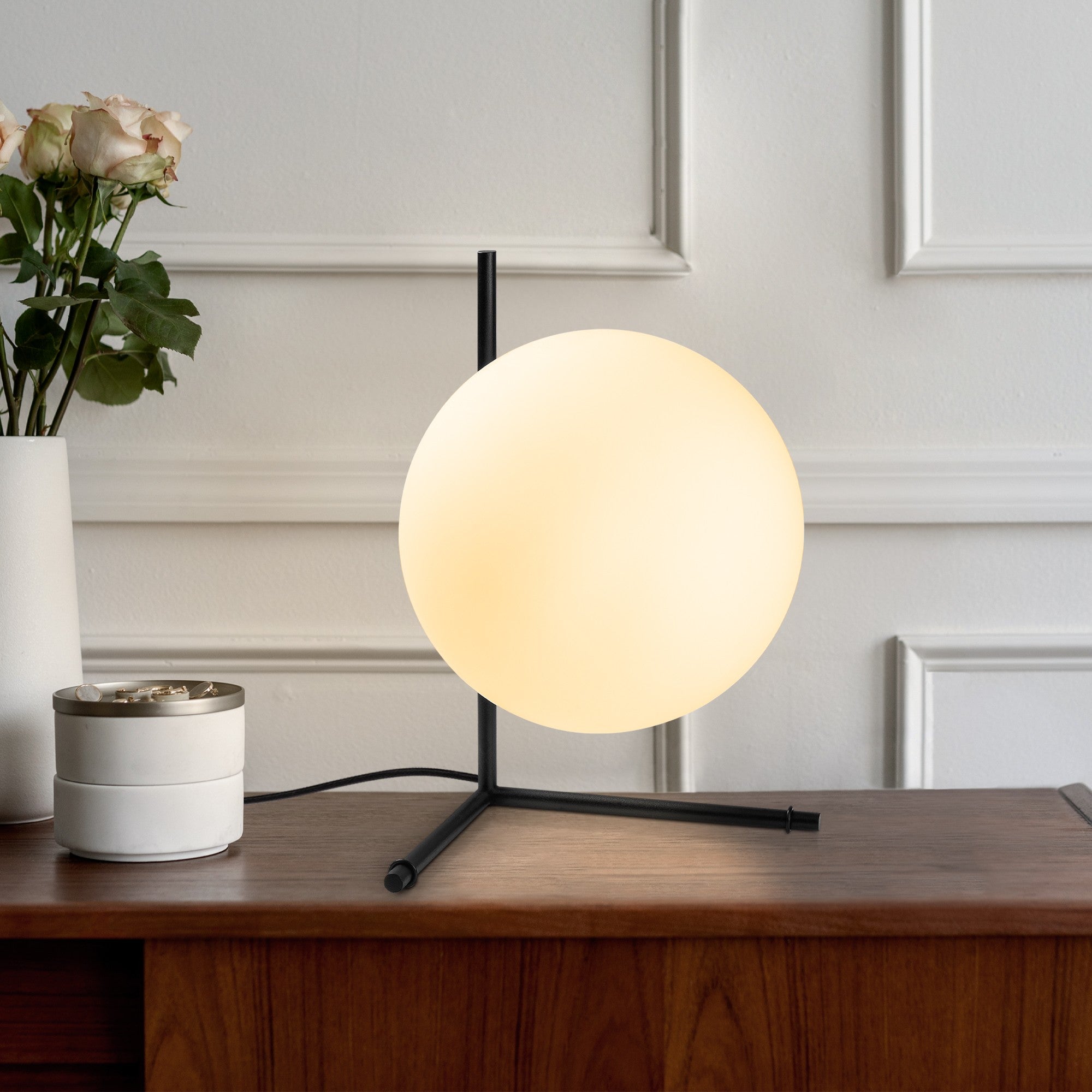 Candeeiro de mesa-Luminar-Preto