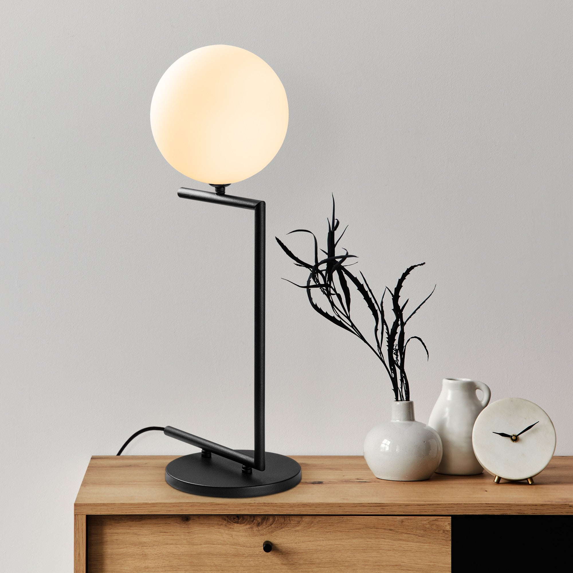 Candeeiro de mesa-Luminar-Preto