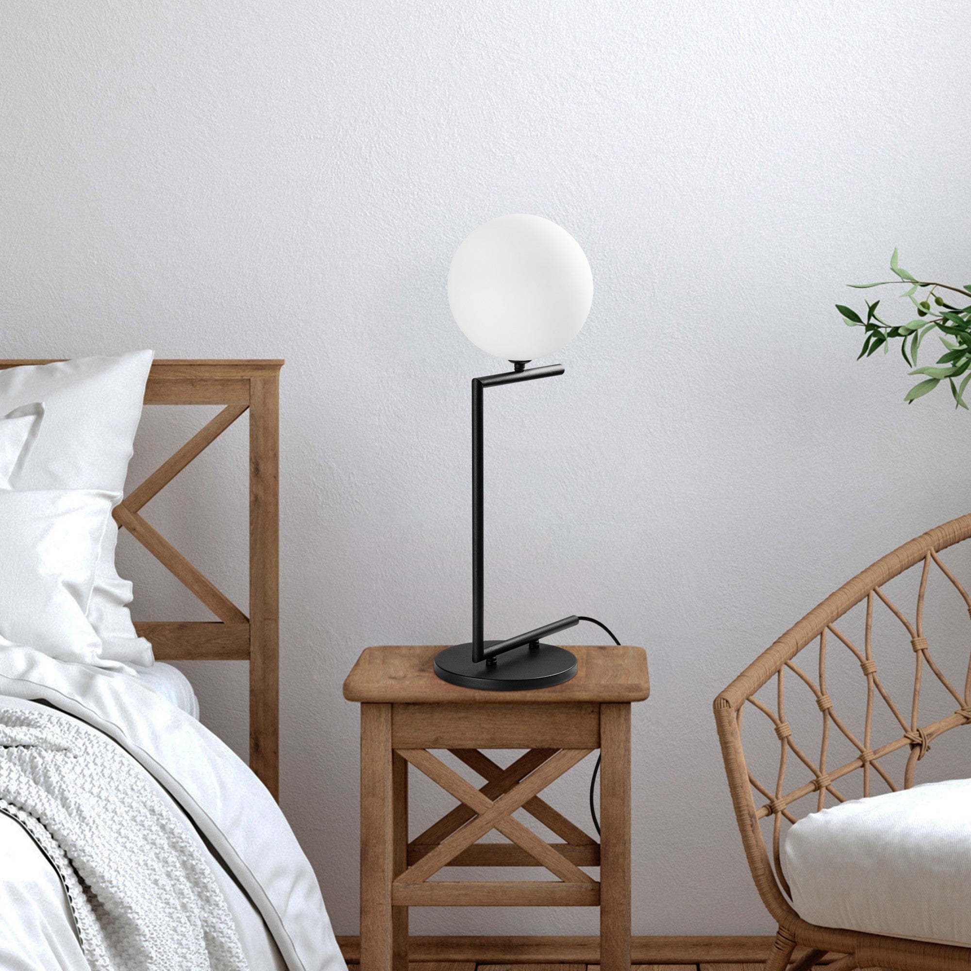 Candeeiro de mesa-Luminar-Preto