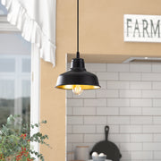 Candeeiro de Teto Industrial Escandinavo, Corpo em Metal Preto, 19 x 19 cm, Altura 108 cm, E27 máx. 40 W, Cabo de 90 cm | Iluminação Elegante para Espaços Modernos